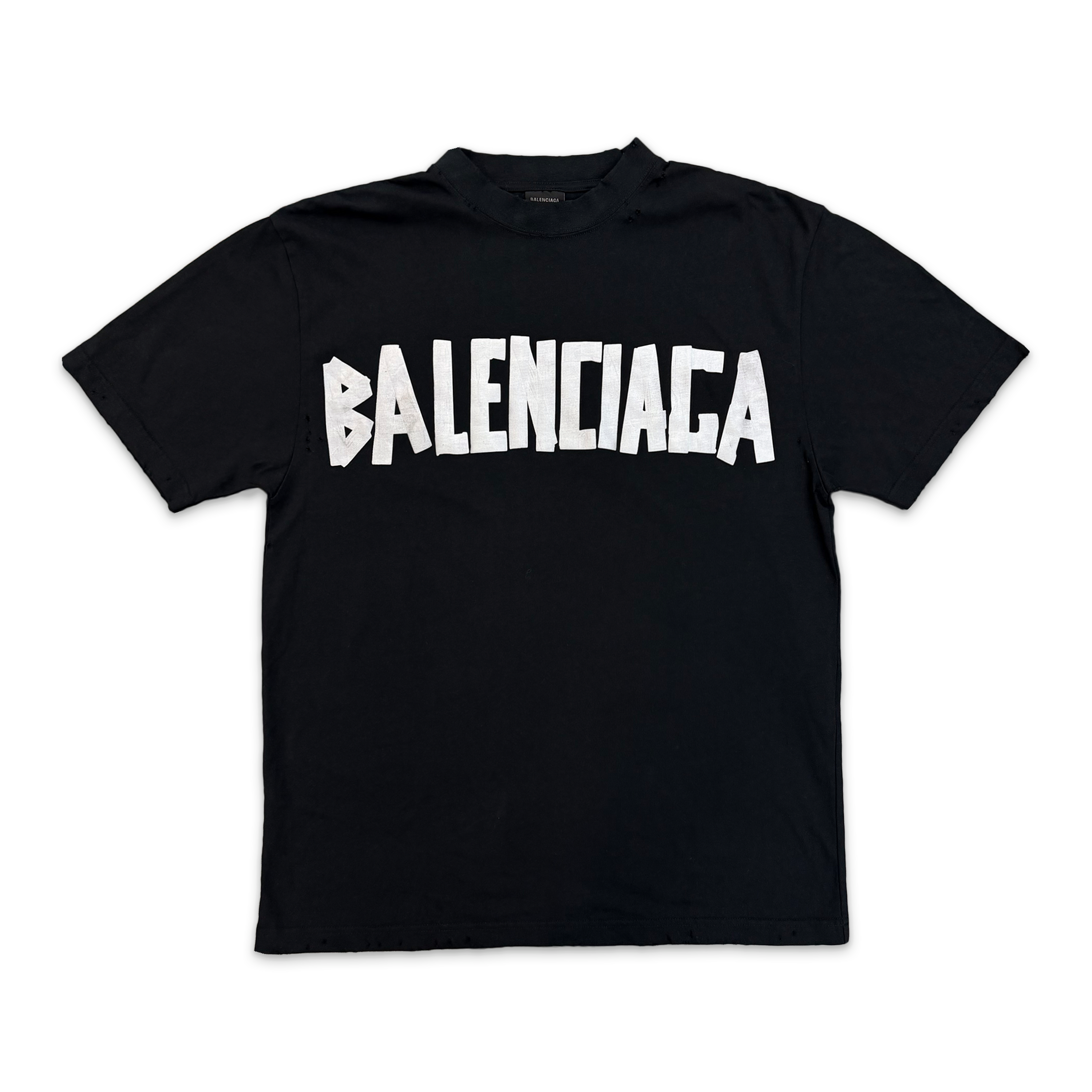 Balenciaga, Tape Type Medium Fit Tee "Black Silver"