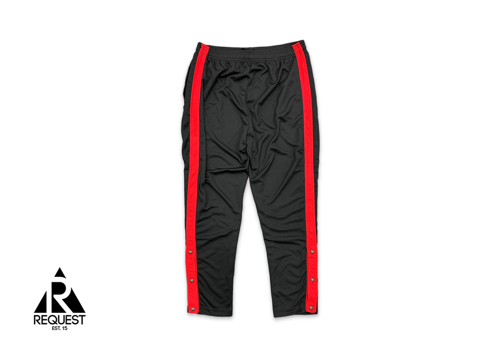 Side Stripe Track Pants "Black & Red"