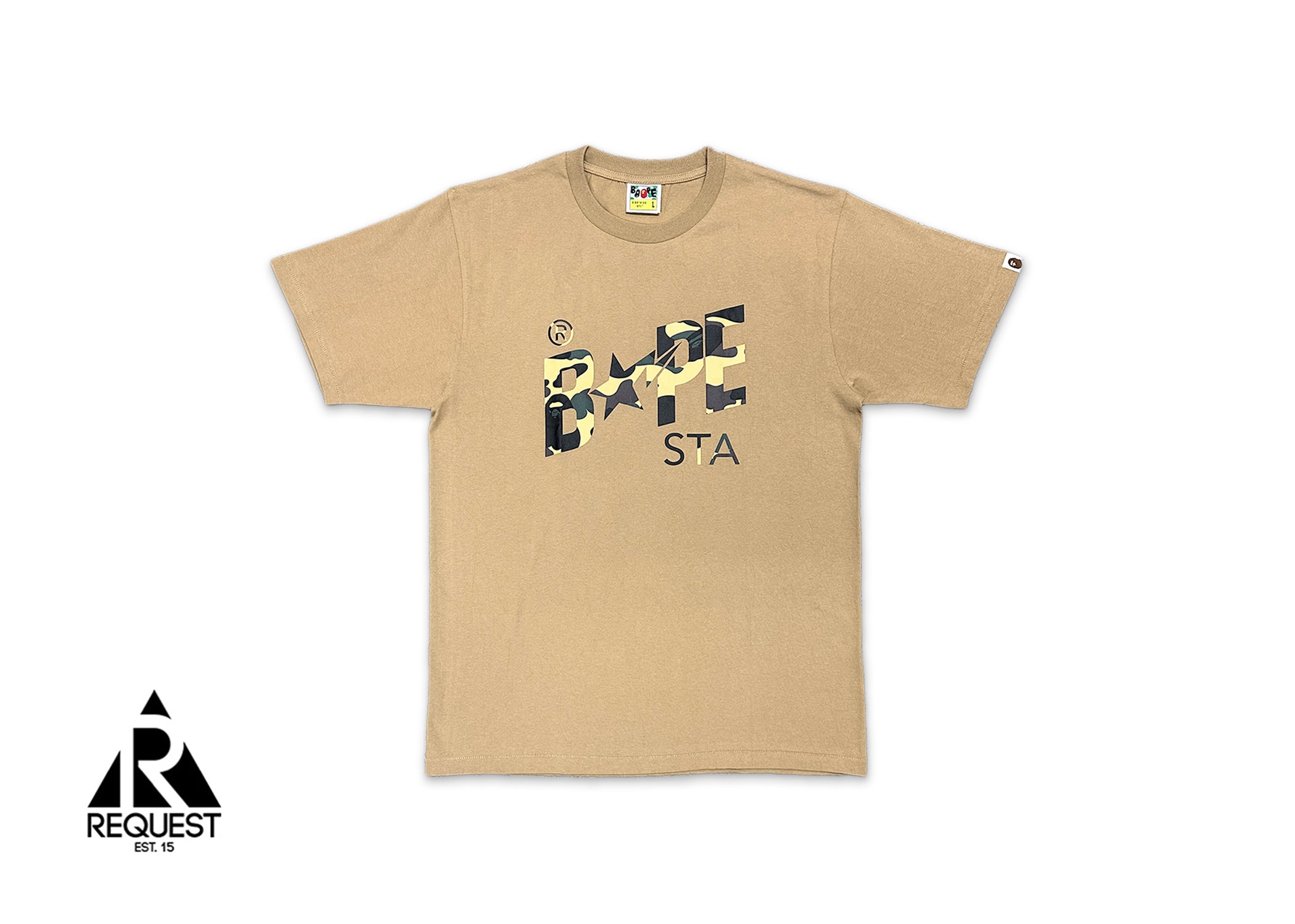 Yellow 1st Camo STA Logo Tee "Tan"