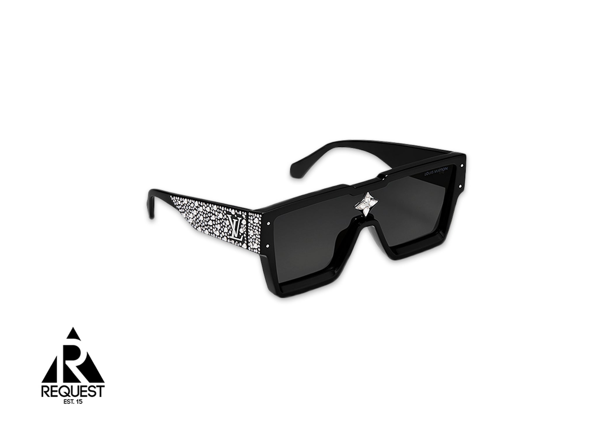 Louis Vuitton Cyclone Pearls & Strass Sunglasses "Black"