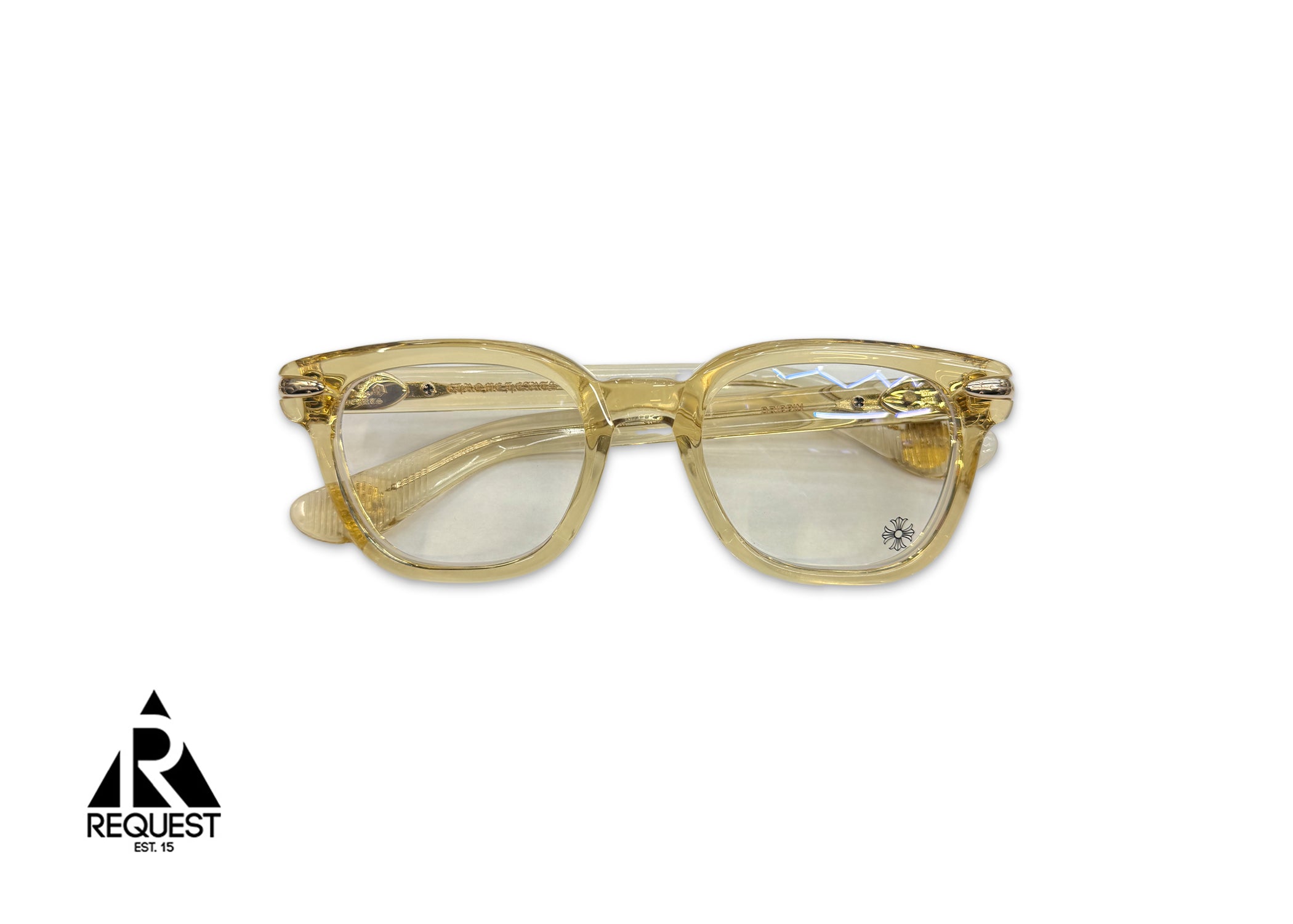 Drippin Glasses "Yellow Translucent Gold"