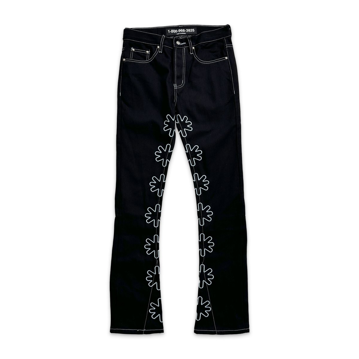 パンツ LOSTSHDWS LOGO JEANS Outline Sun Logo Denim 