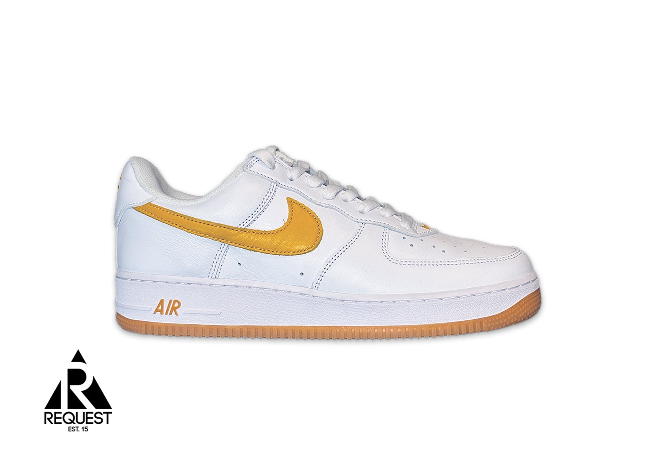 Nike Air Force 1 "Color Of The Month White University Gold Gum Bottom"