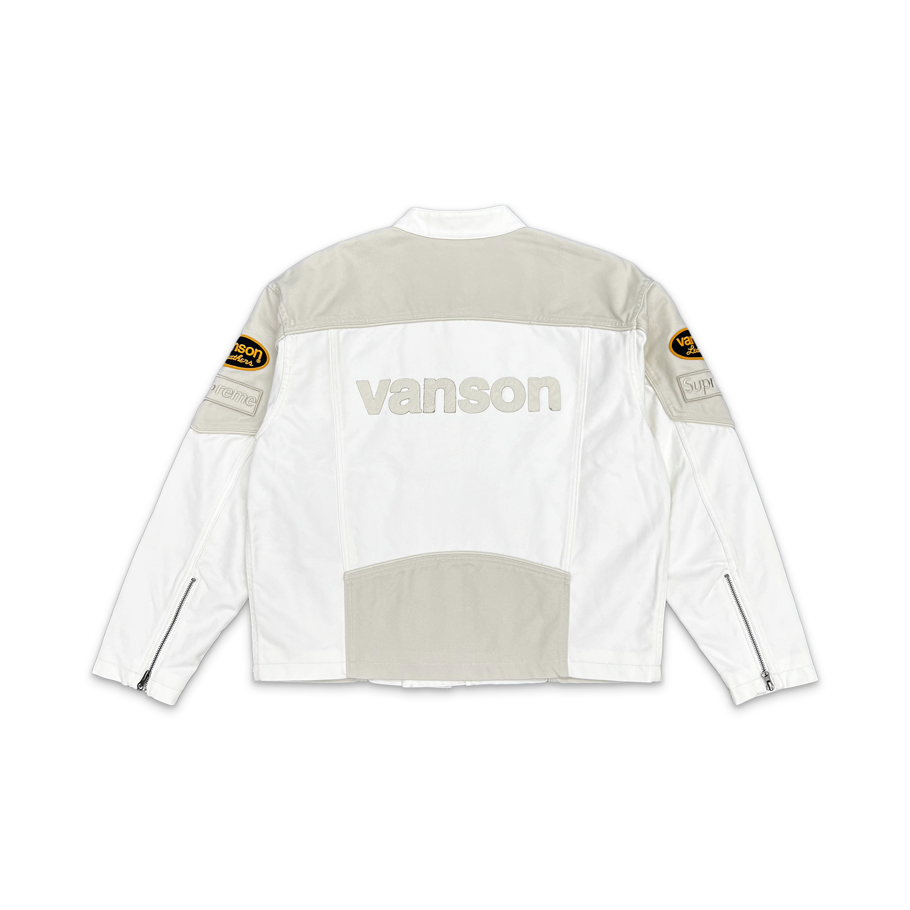 Supreme, Vanson Leathers Cordura Cotton Jacket “White”