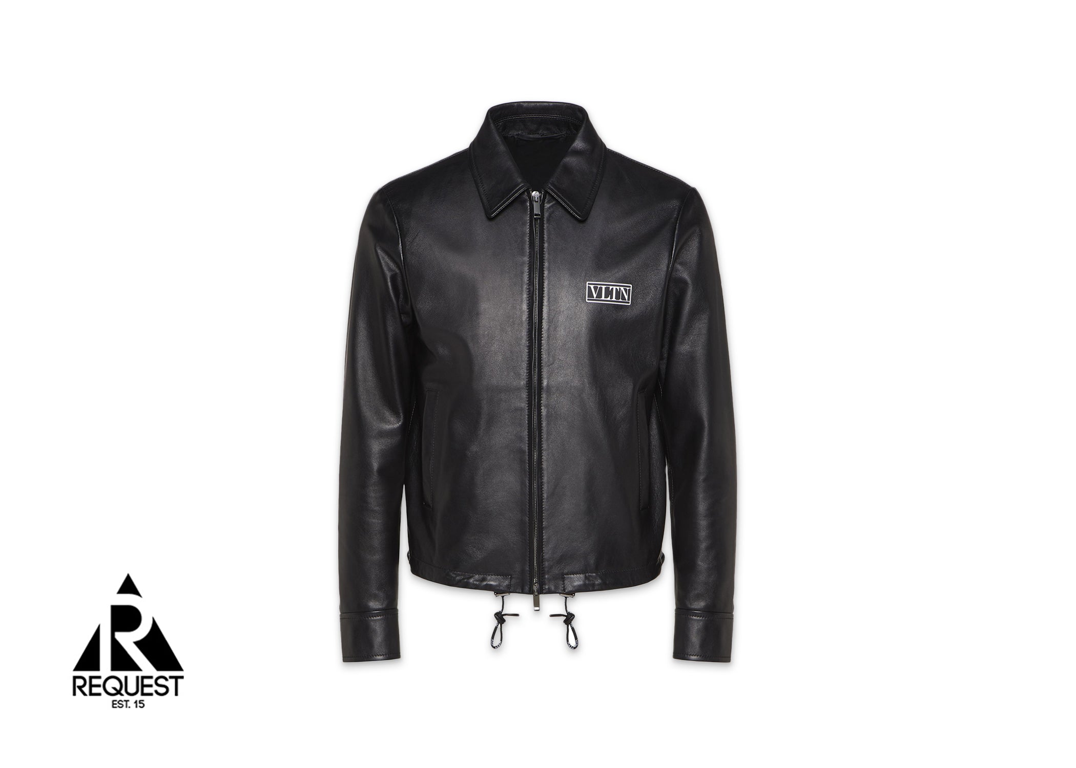 Valentino Garavani VLTN Logo Tag Leather Jacket "Black"