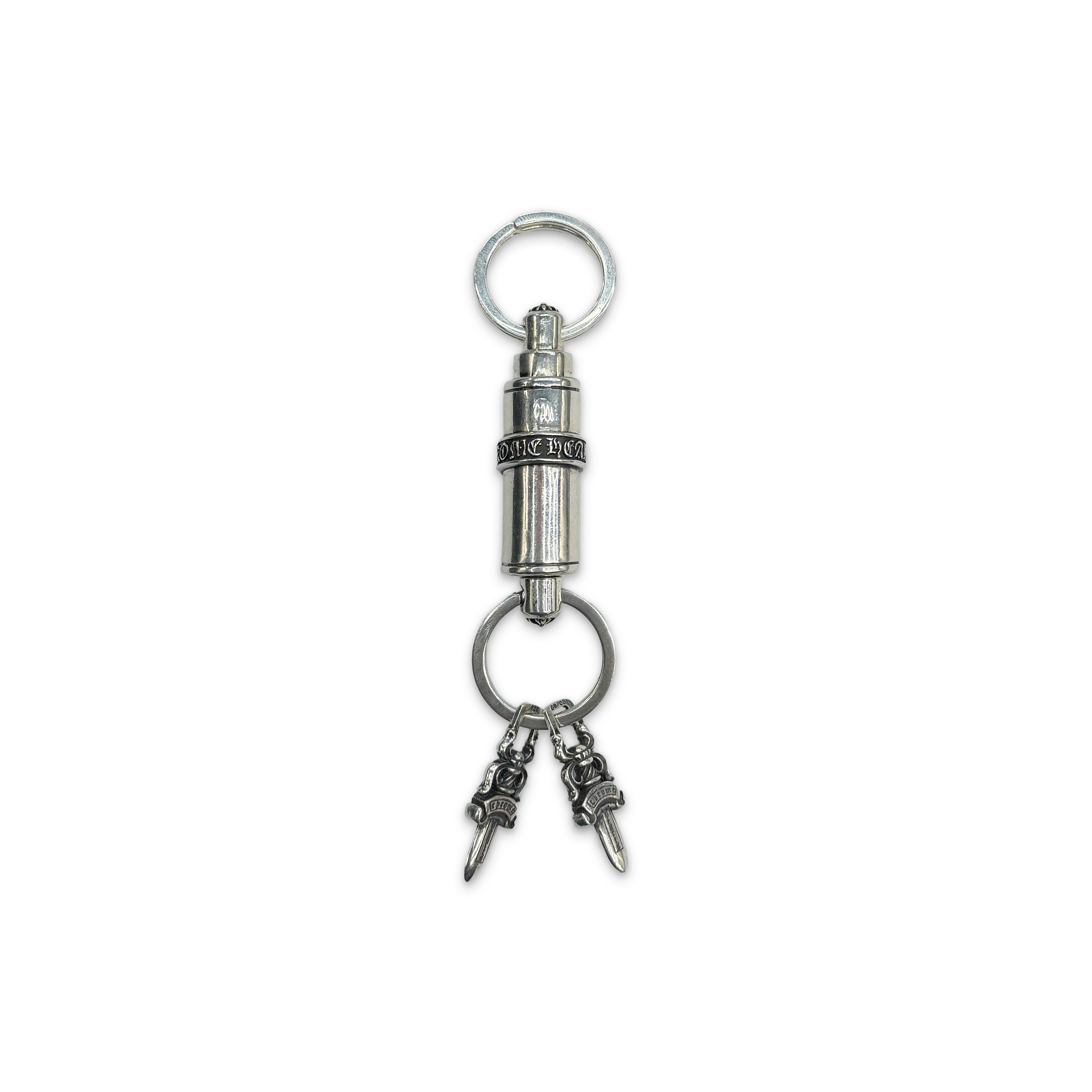 Valet Key Ring Keychain w/ 2 Dagger