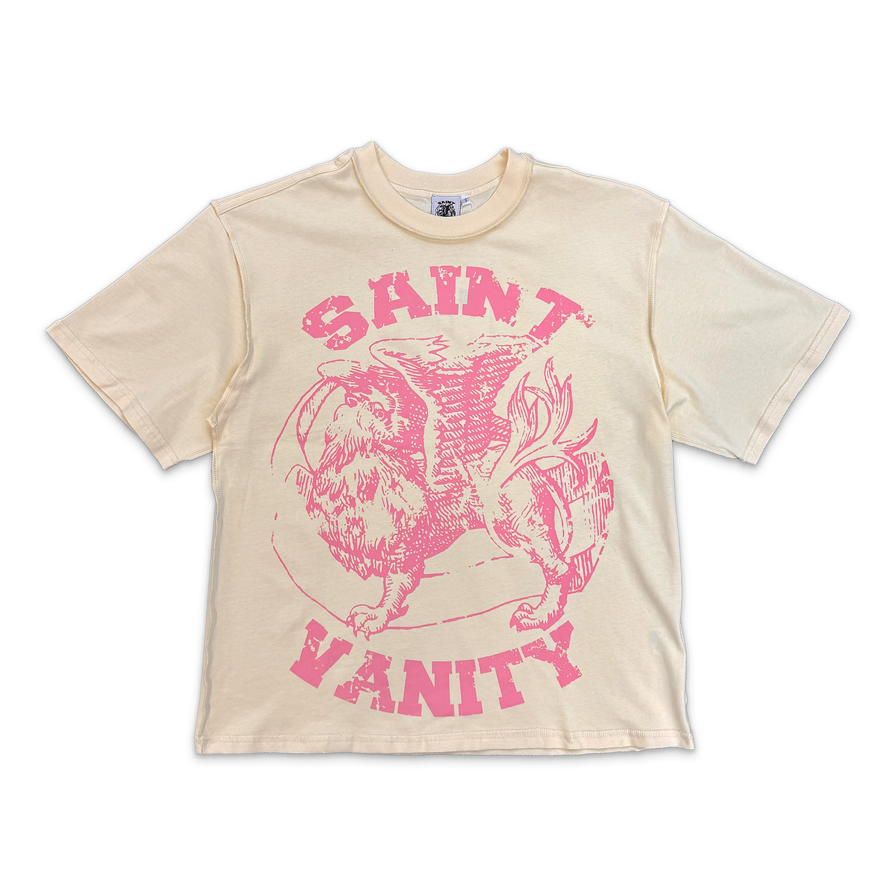 Griffin Logo Tee "Cream Pink"