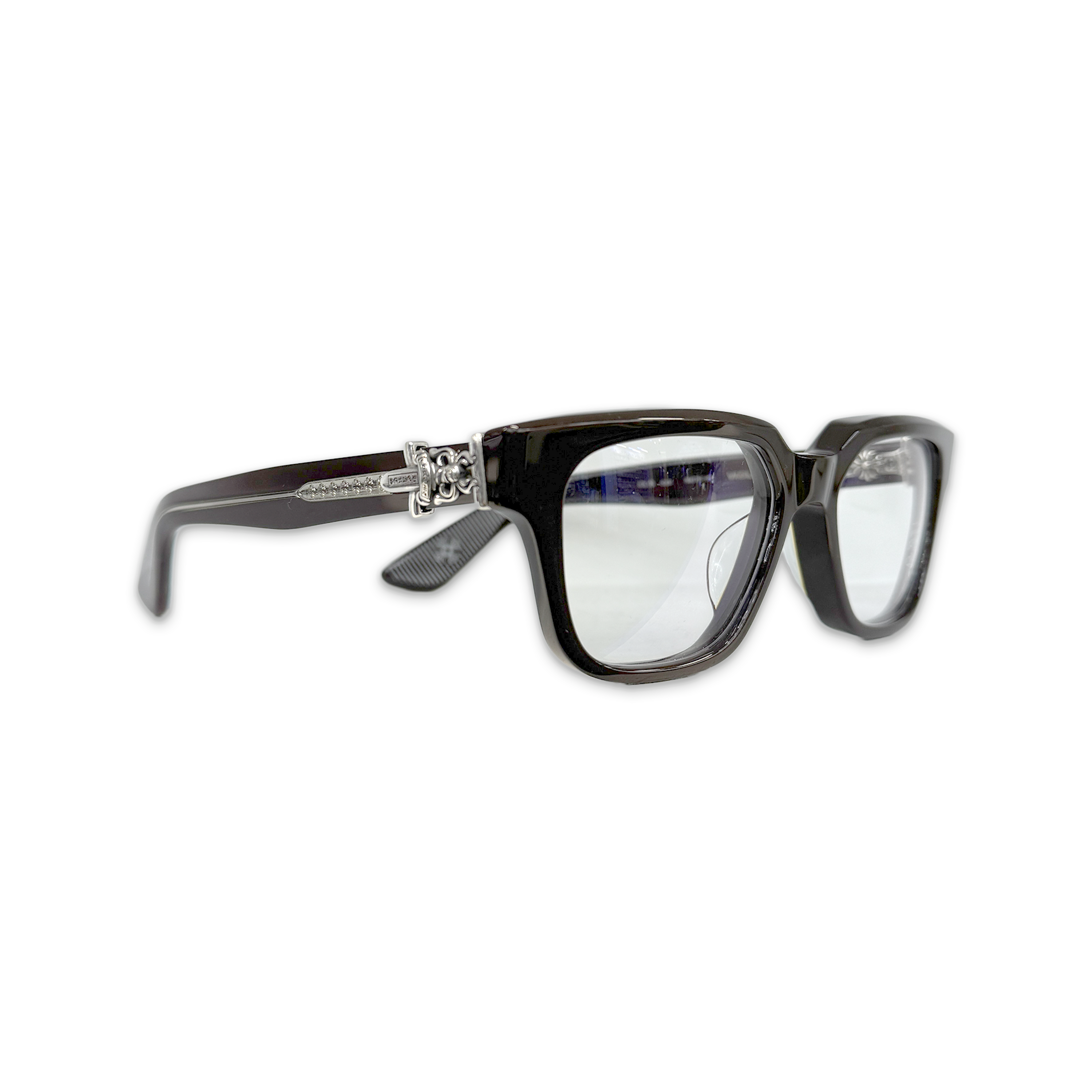 Chrome Hearts, Vagillionaire II Glasses "Brown/Silver"