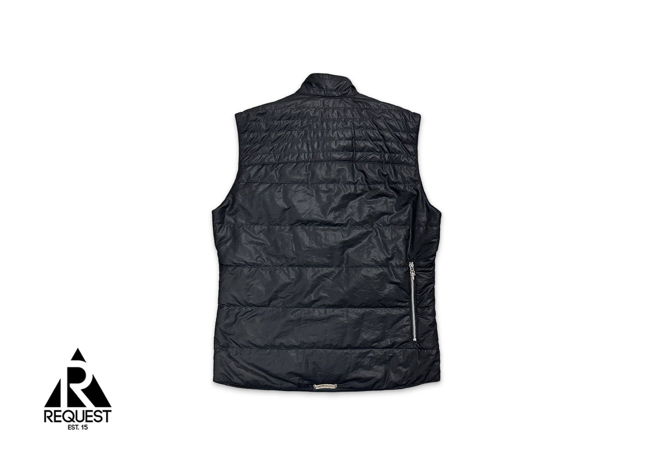 Leather Cross Patch Vest "Black"