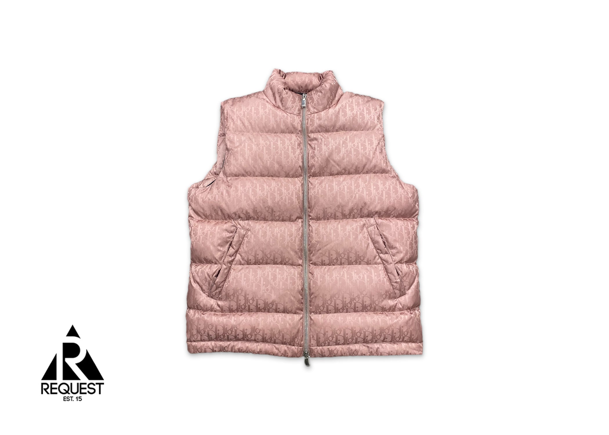 Dior Oblique Puffer Vest "Pink"