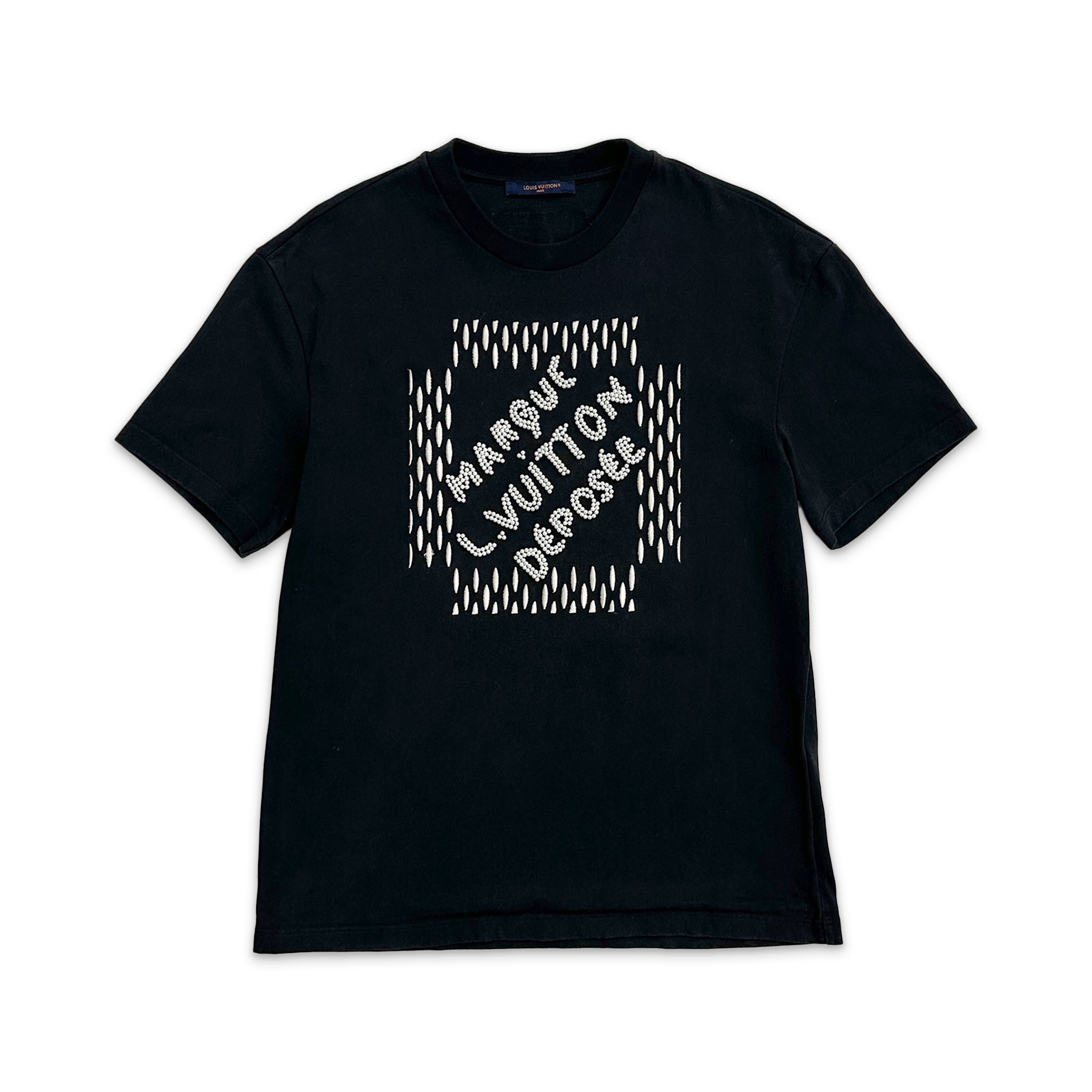 Beaded Marqui Tee "Black"
