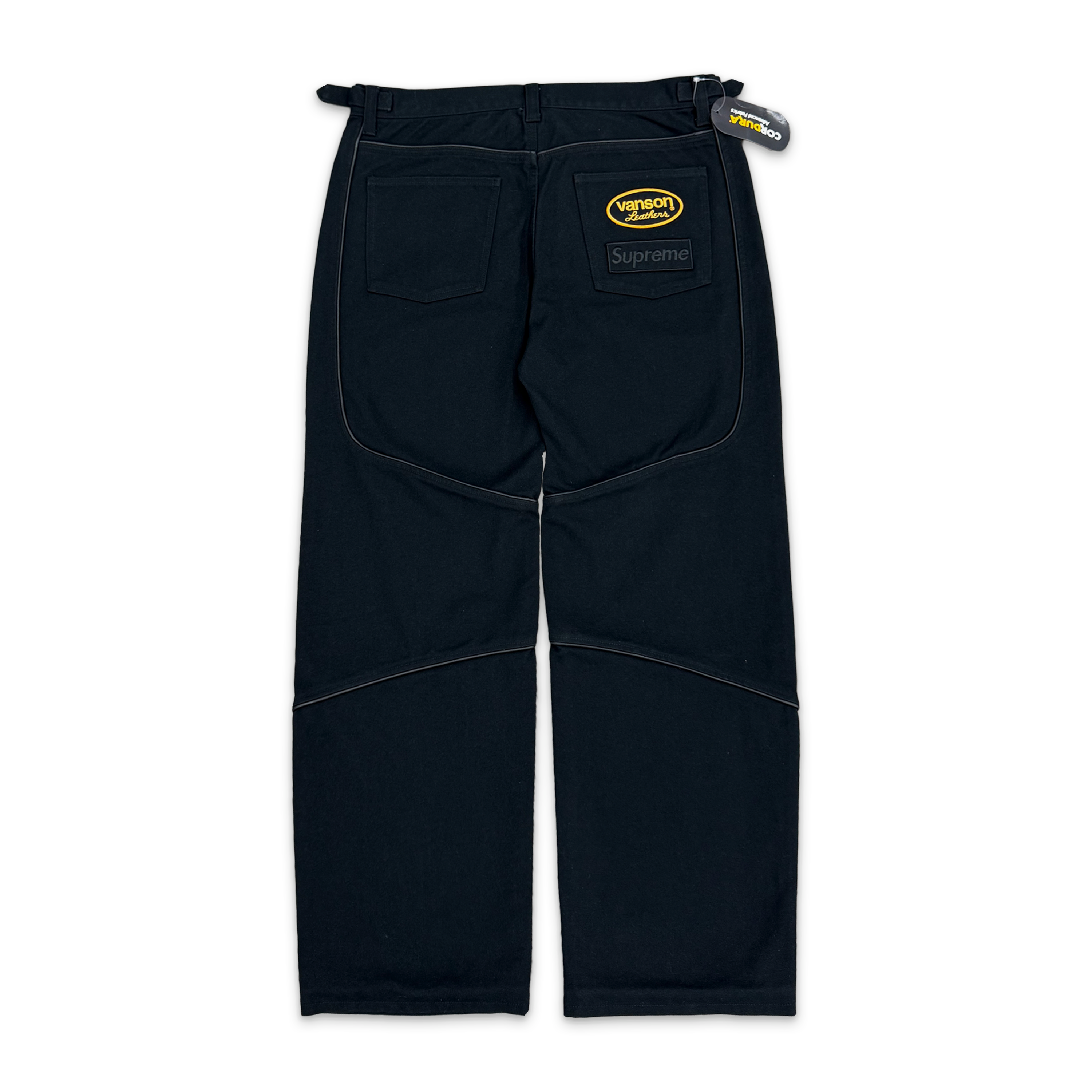 Supreme, Vanson Leathers Cordura Cotton Pants "Black"
