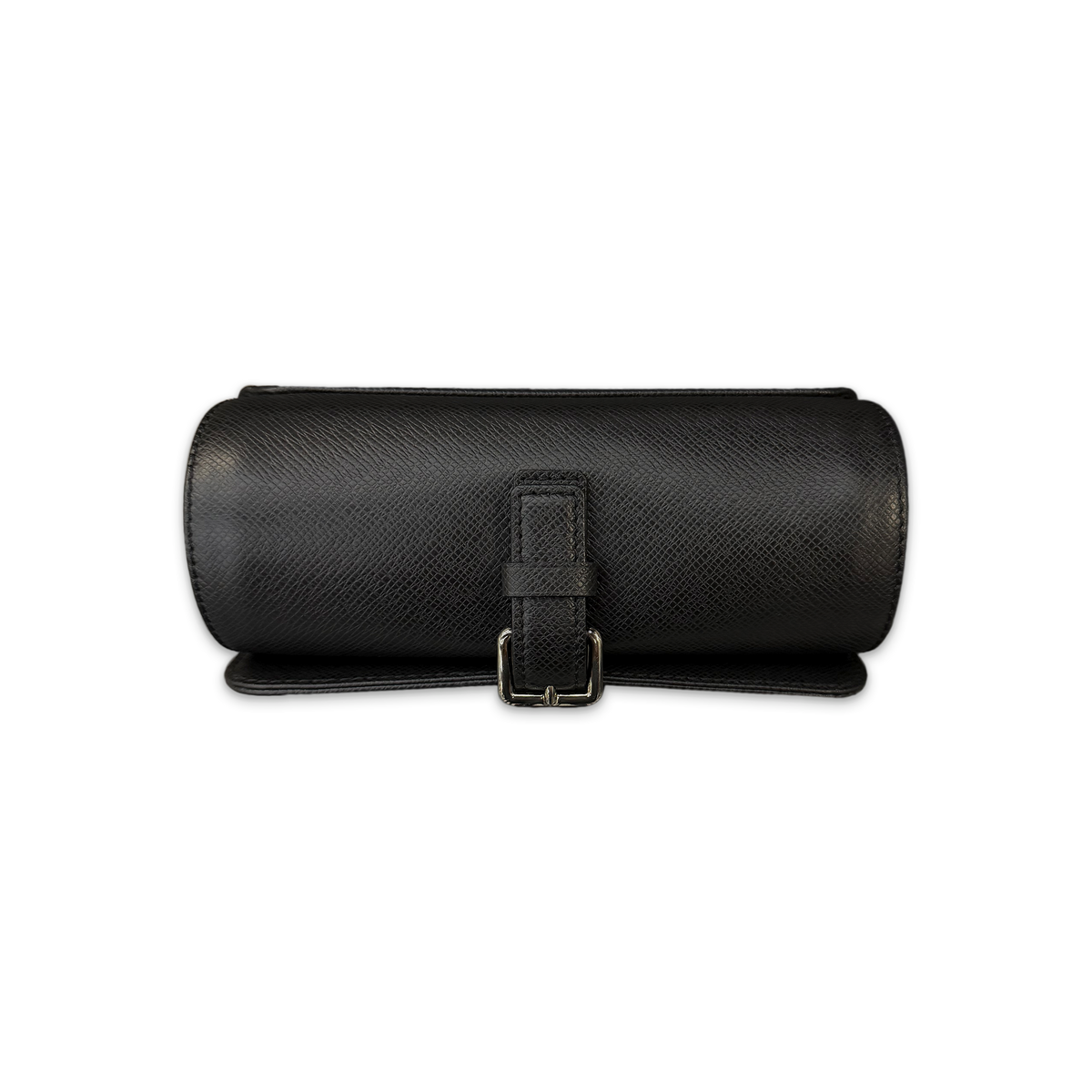 3 Watch Case "Black Epi Leather"