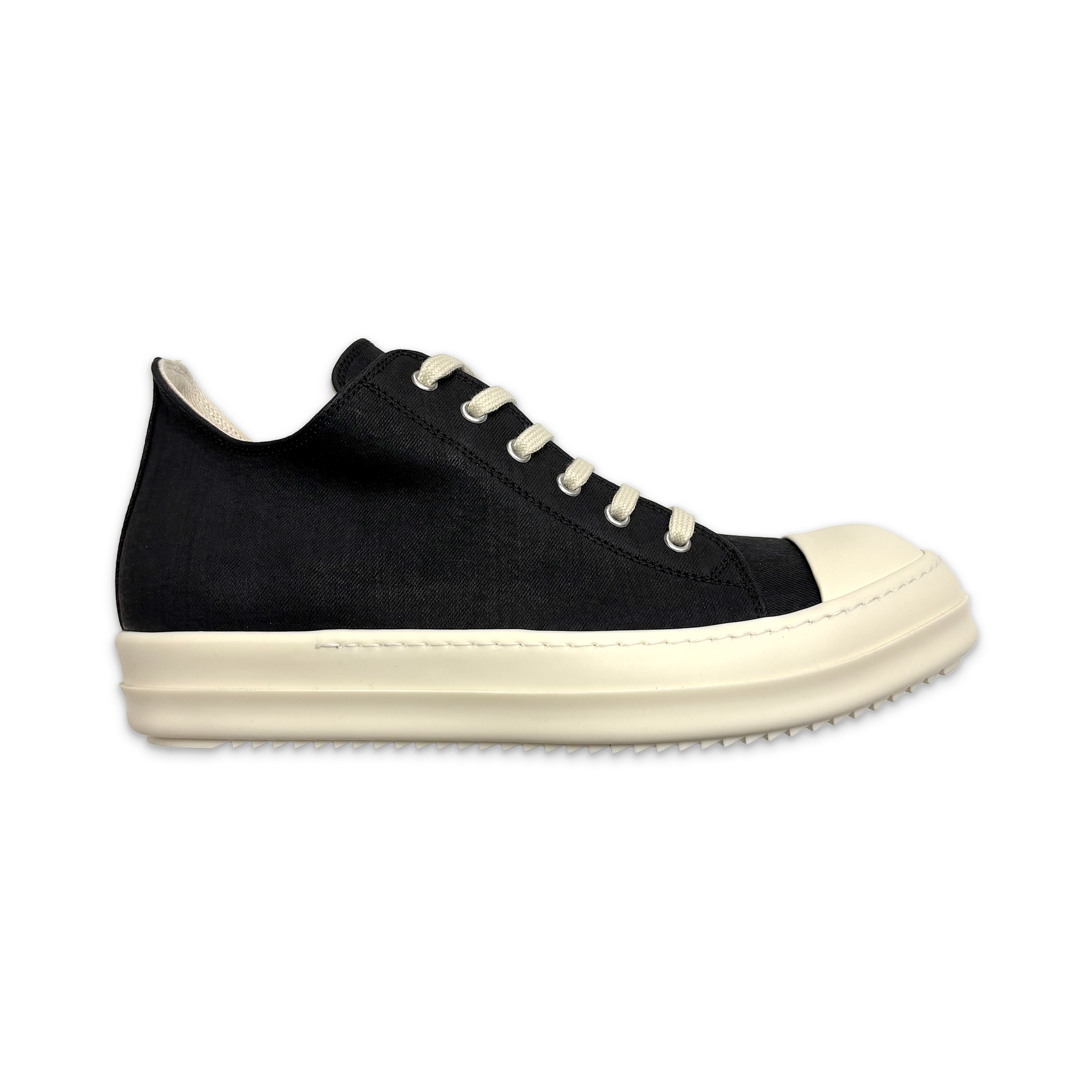 DRKSHDW Temple Waxed Denim Ramones Low "Black Milk"