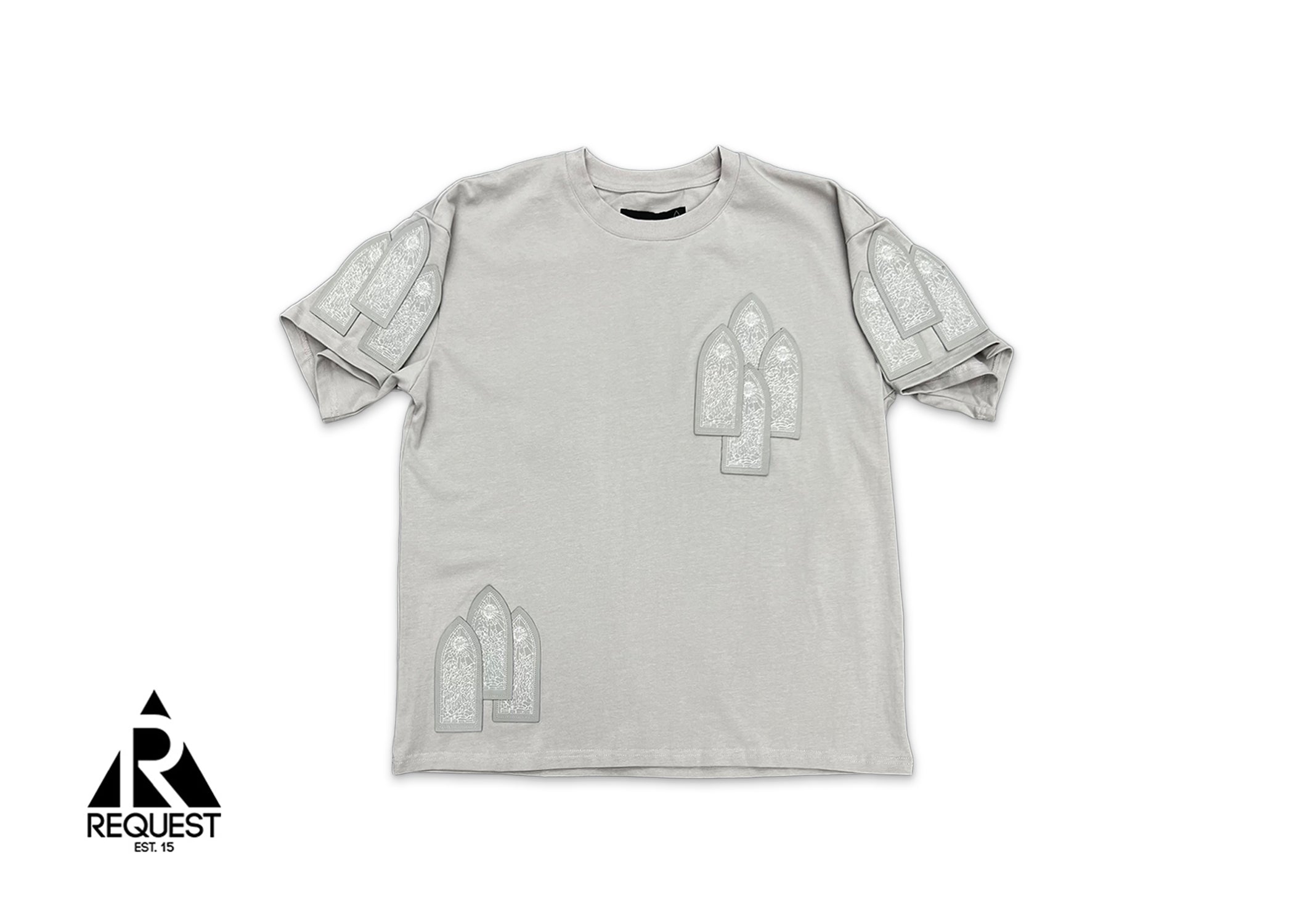 Leather Window Jersey Tee "Vintage Grey"