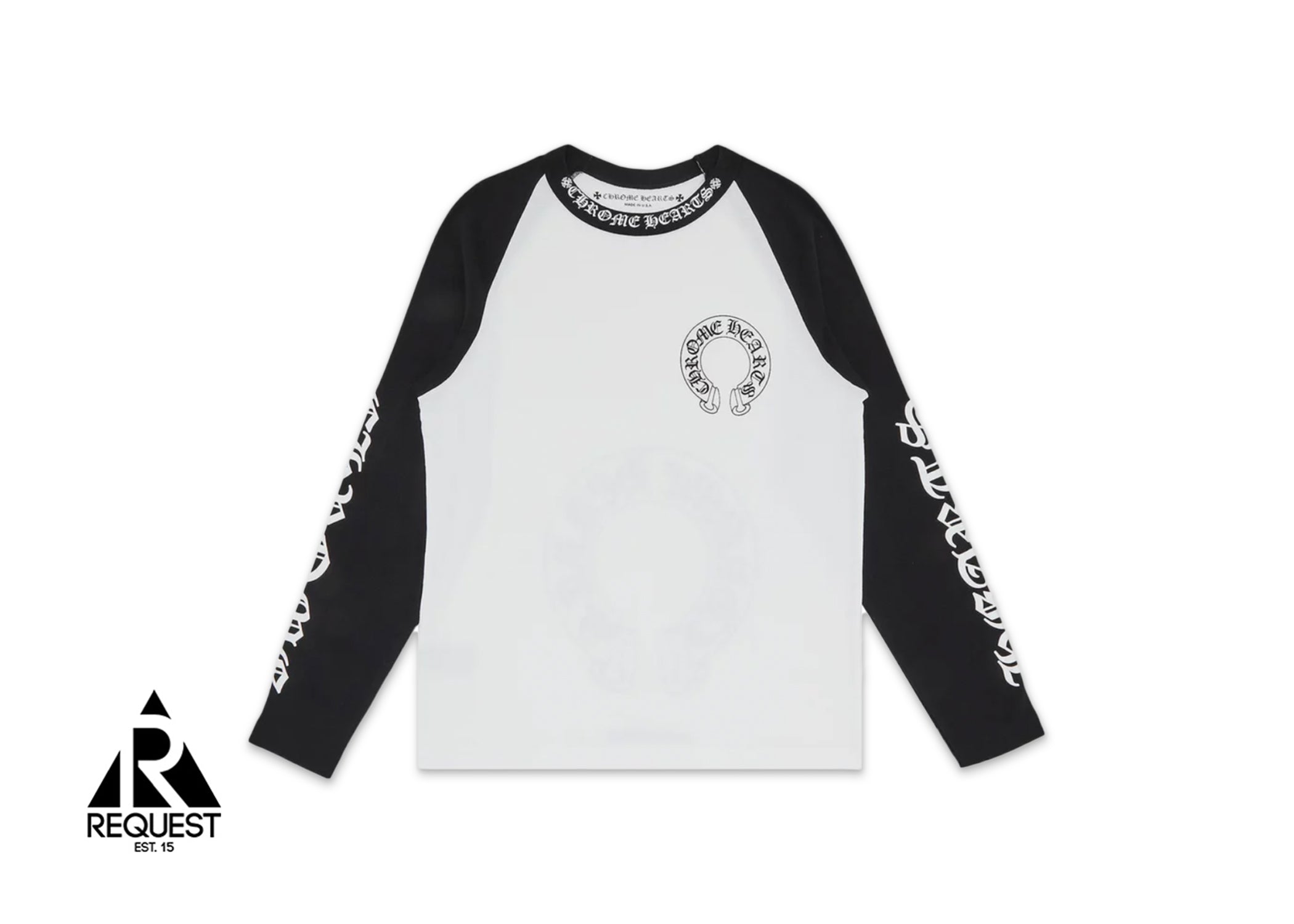 Chrome Hearts CH Baseball Shirt "White Black"