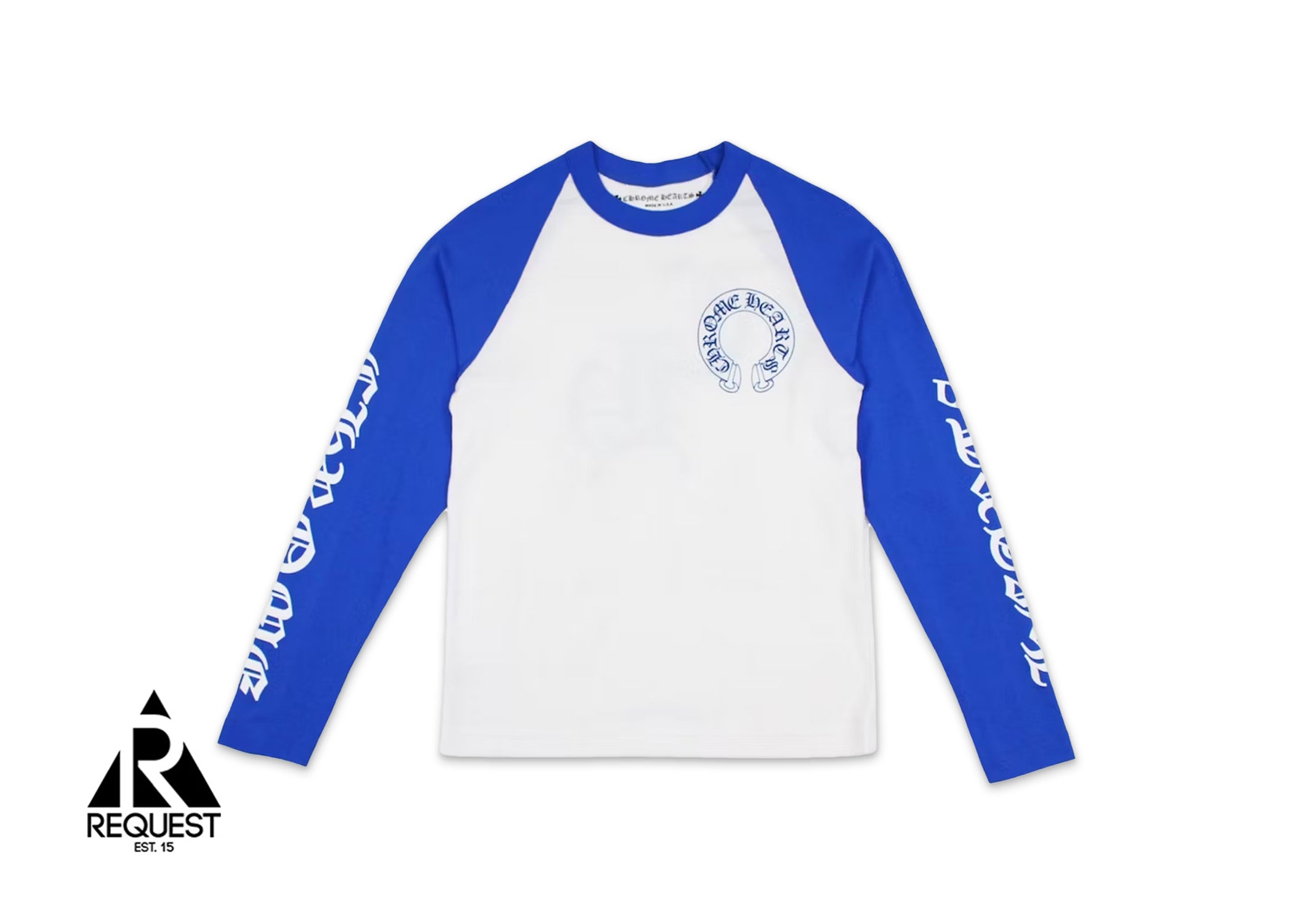 Chrome Hearts CH Baseball Shirt "White Blue"