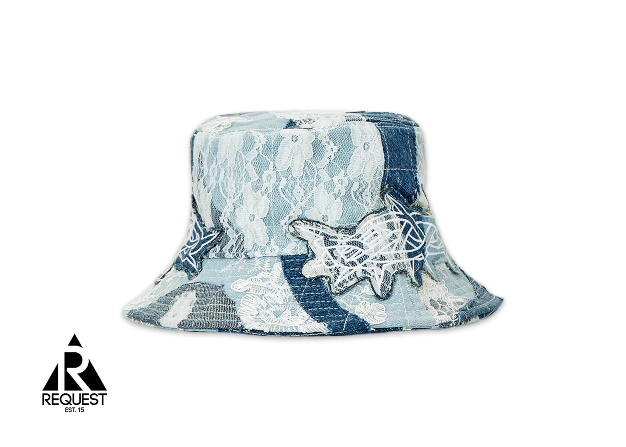 Who Decides War Thorn Wrapped Grid Bucket Hat "Sky"