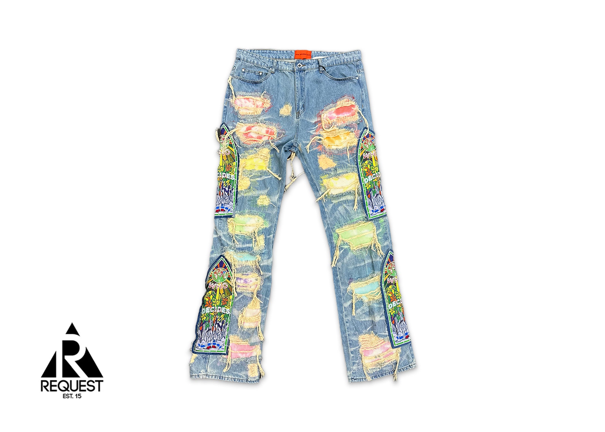 ROYGBIV Embroidered Denim Jeans "Light Wash"