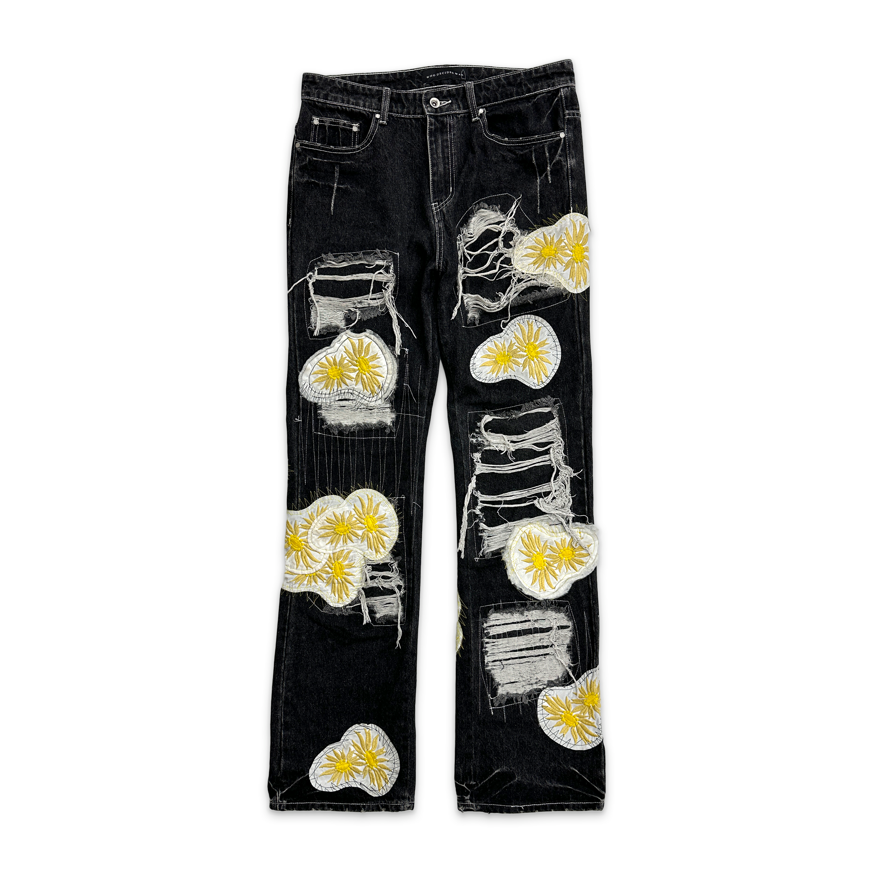 Daisy Distressed Denim "Vintage Black"