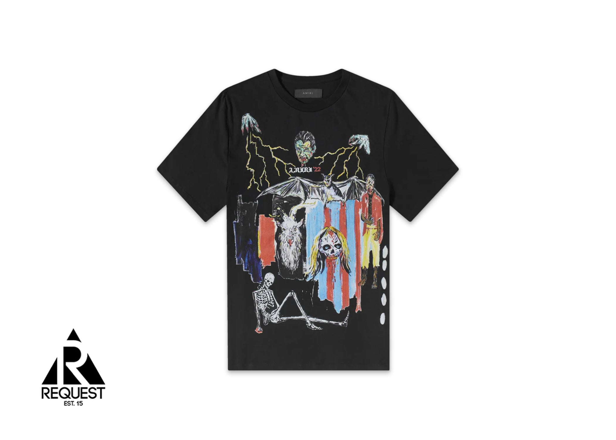 Amiri Wes Lang Blood 38 Tee "Black"