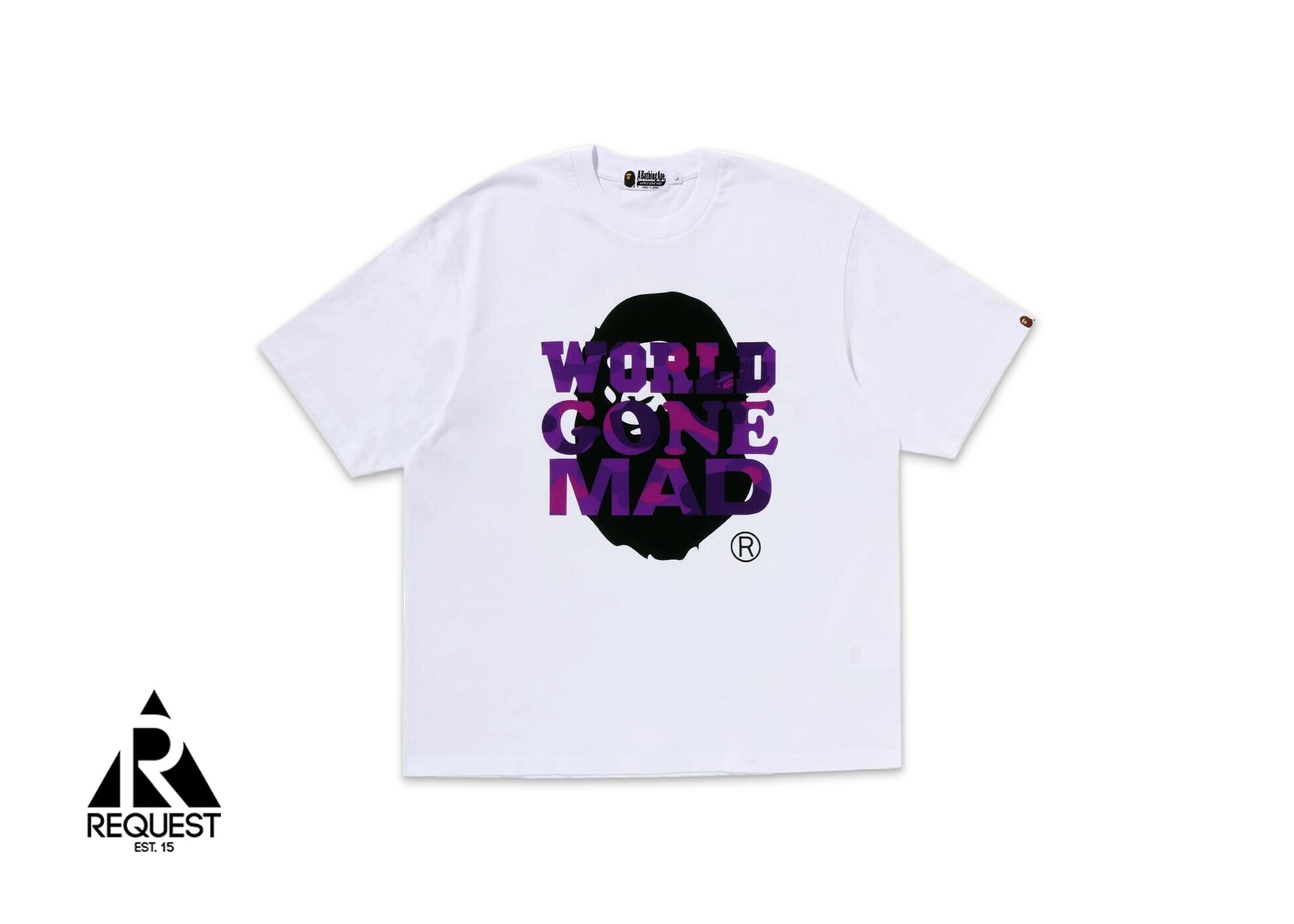 A Bathing Ape BAPE WGM Ape Head Tee “White”