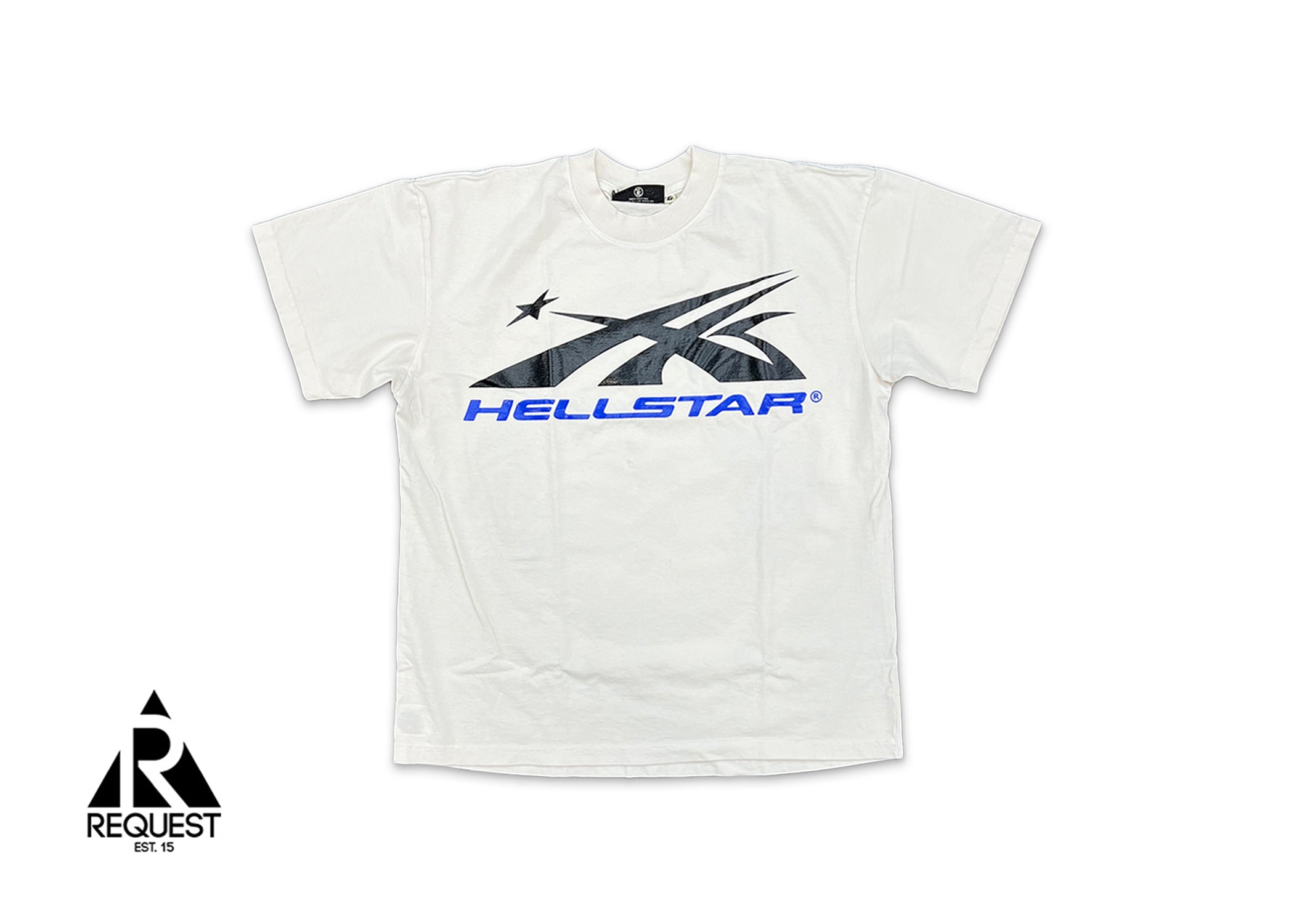 HellStar Sport Logo Gel Tee "White/Blue"