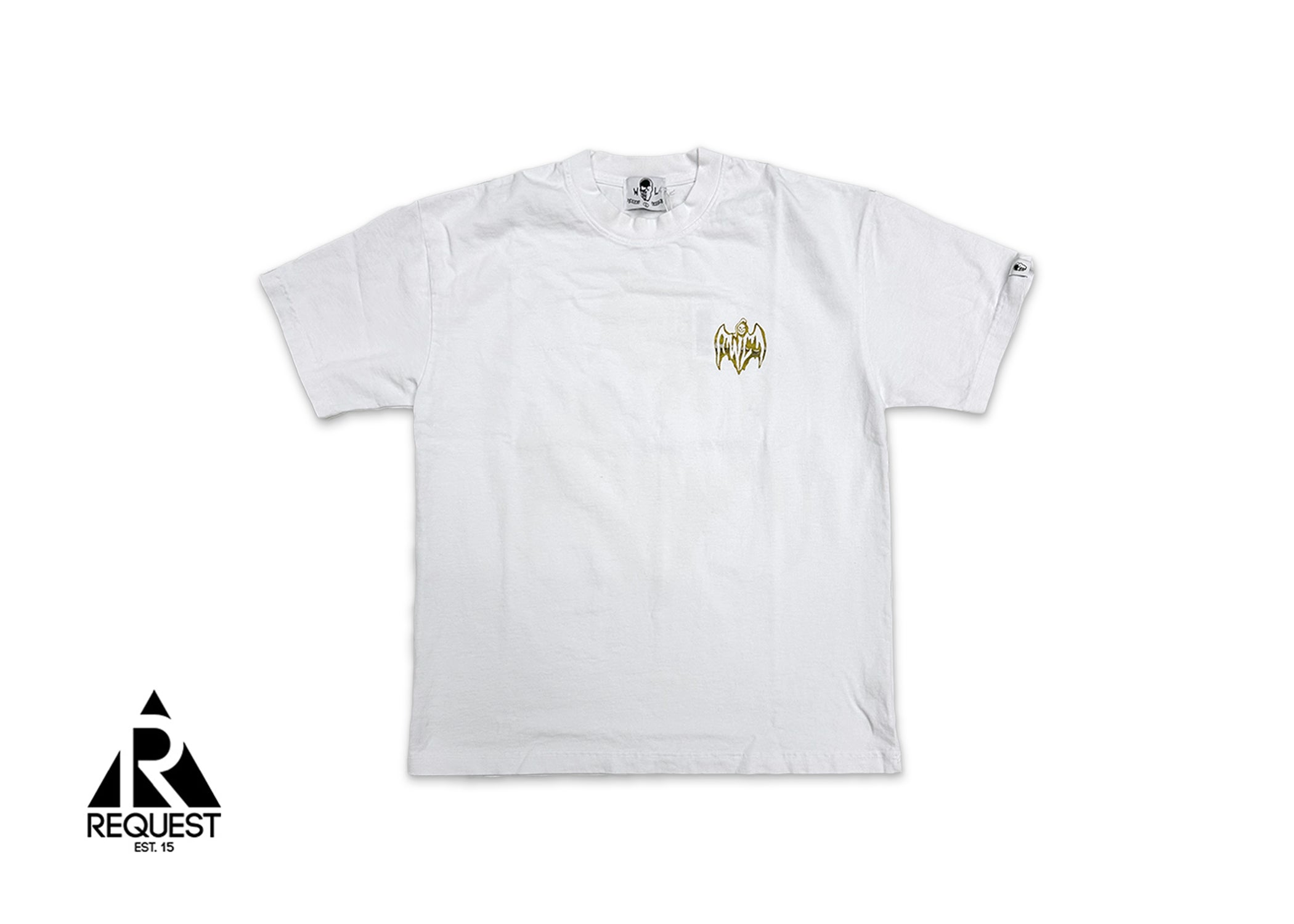 Gold Bat Logo Tee "White"