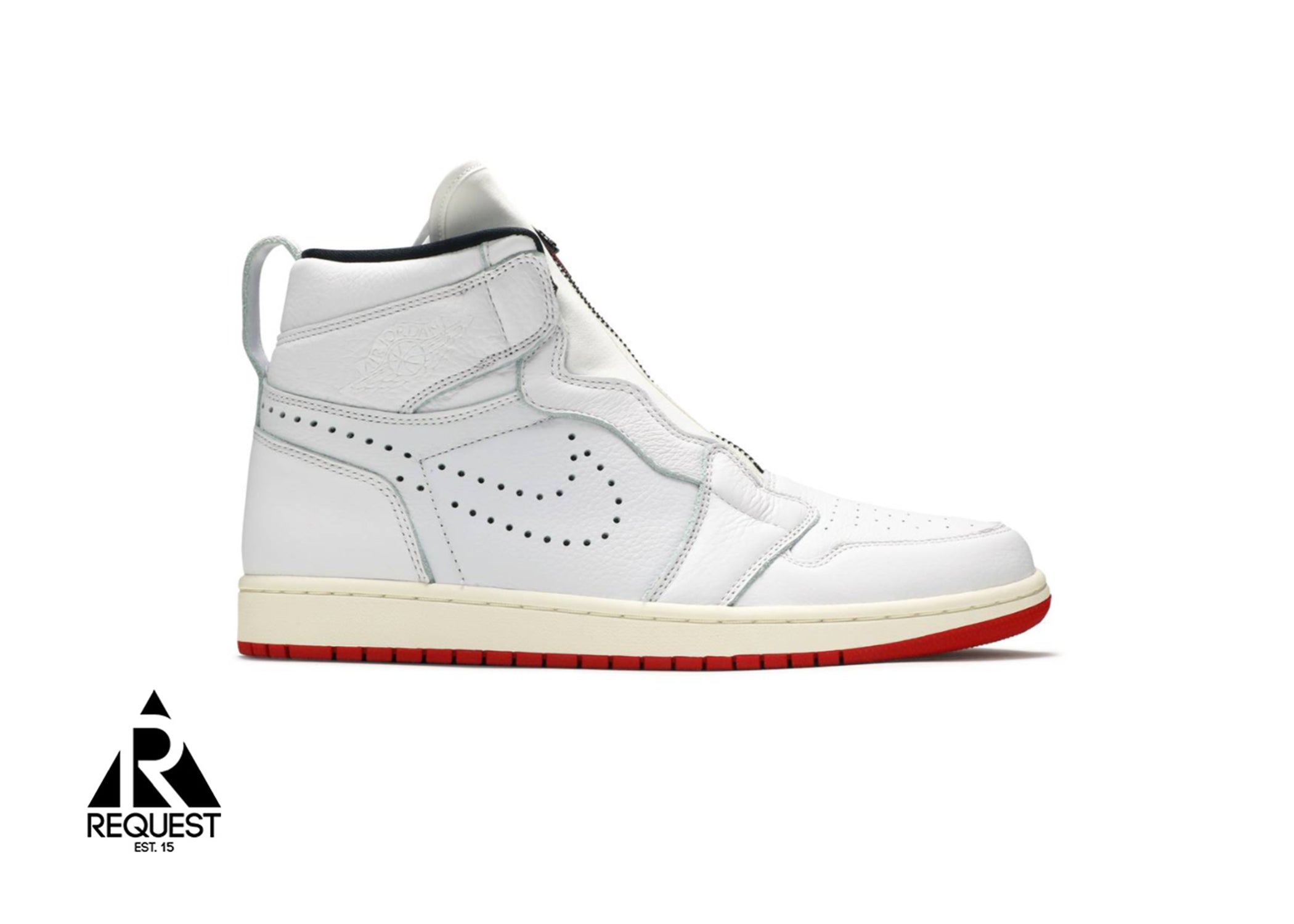 Jordan 1 retro high cheap zip white university red