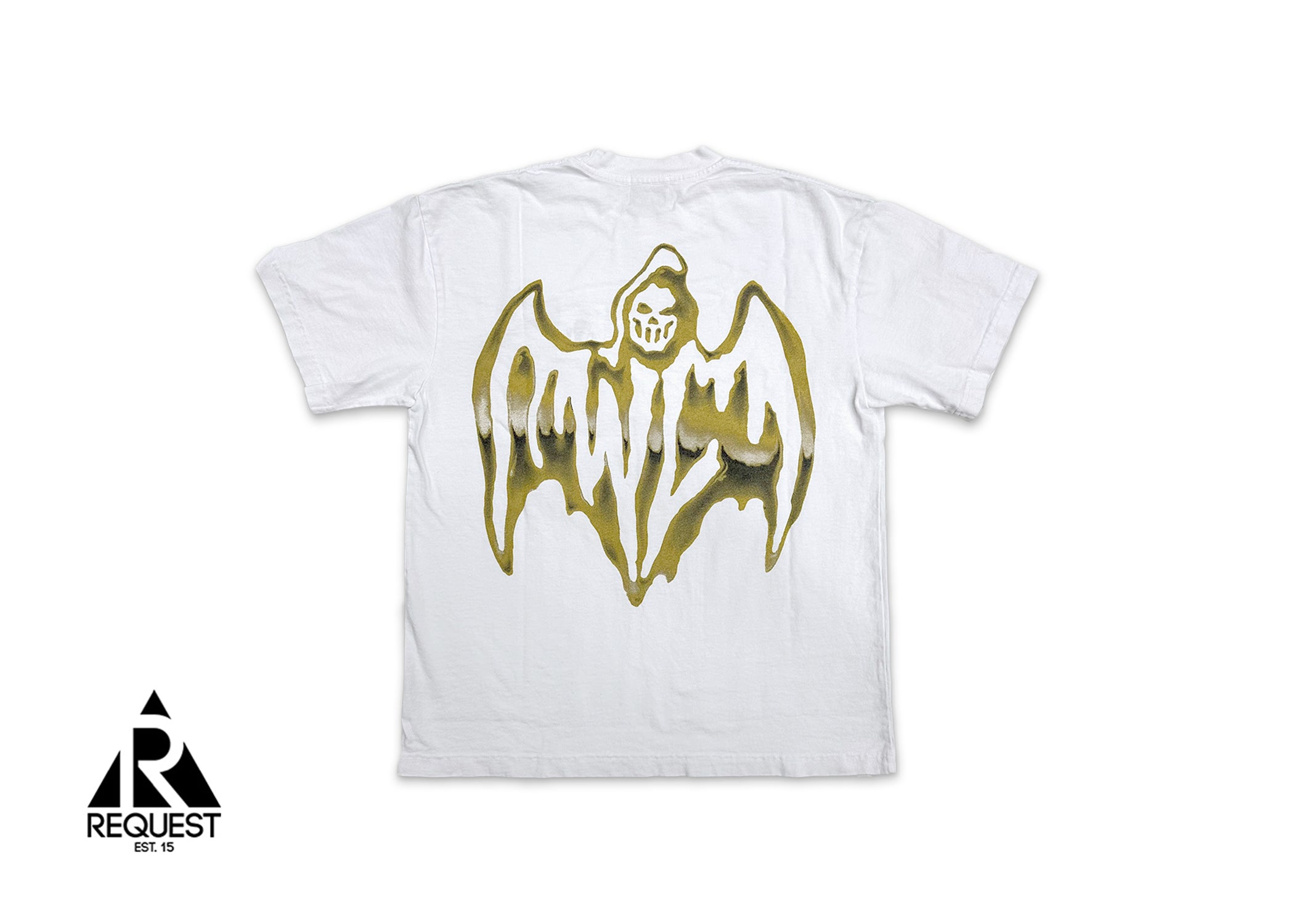 Gold Bat Logo Tee "White"