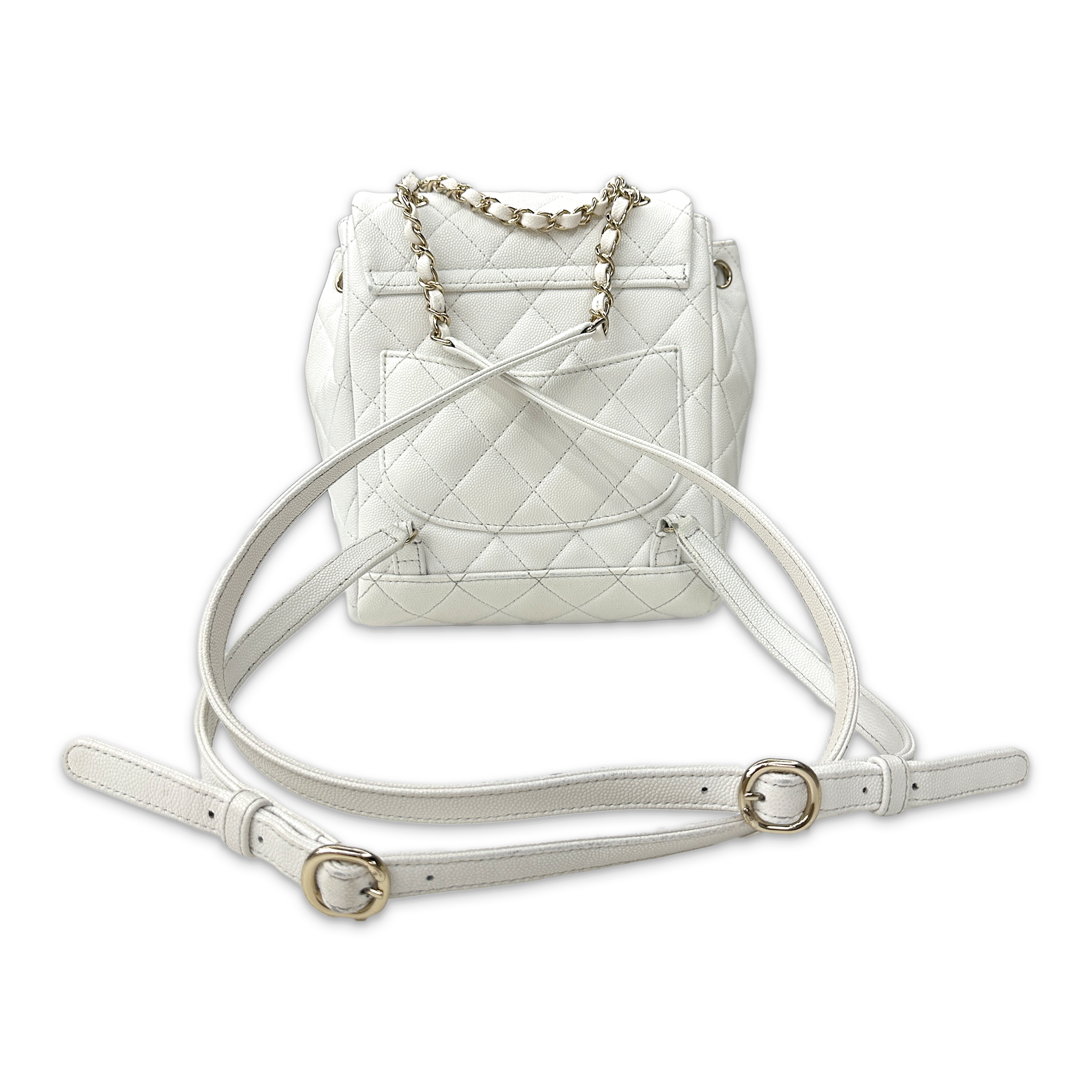 Caviar Classic Backpack "White"
