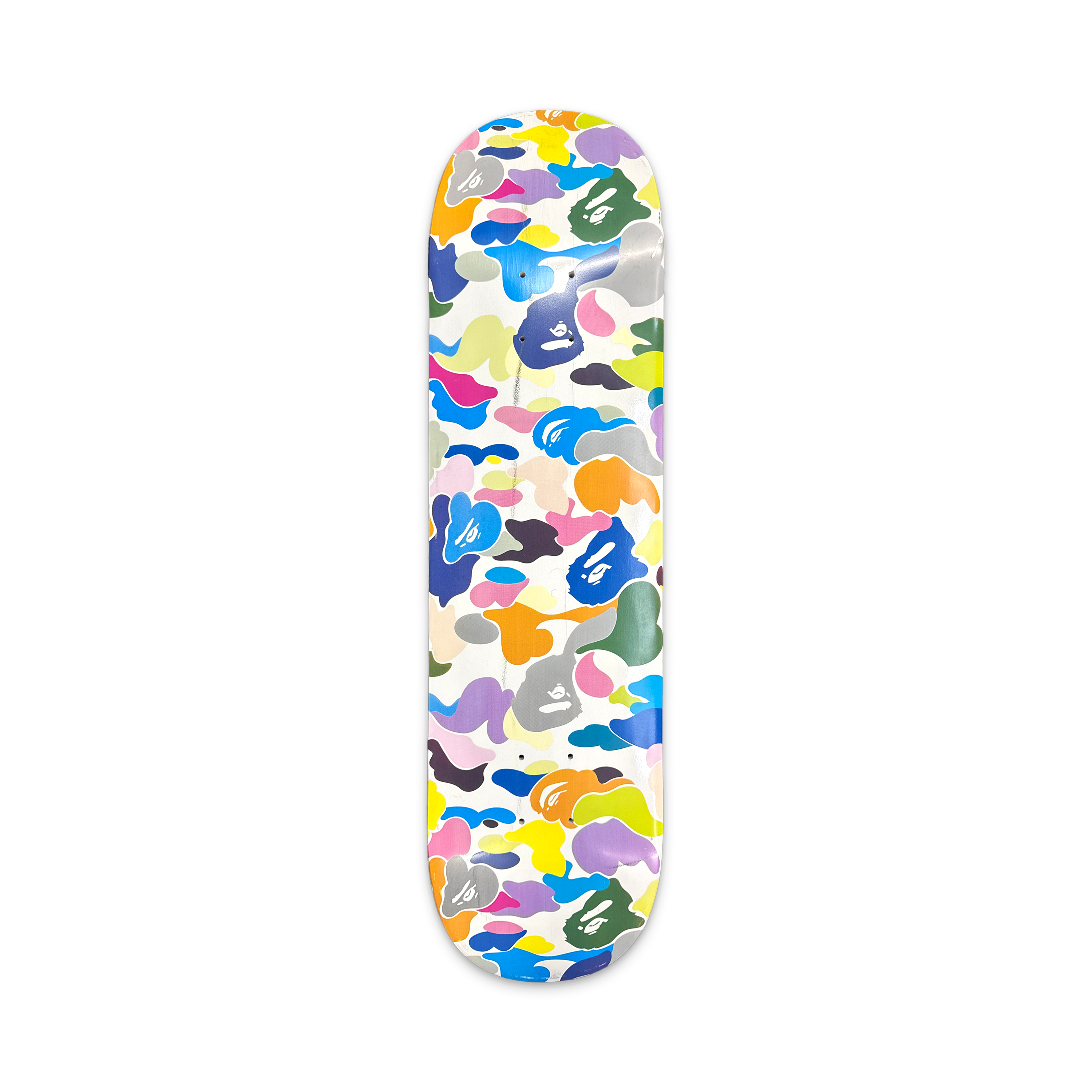 BAPE Multi Camo Skateboard Deck "White"