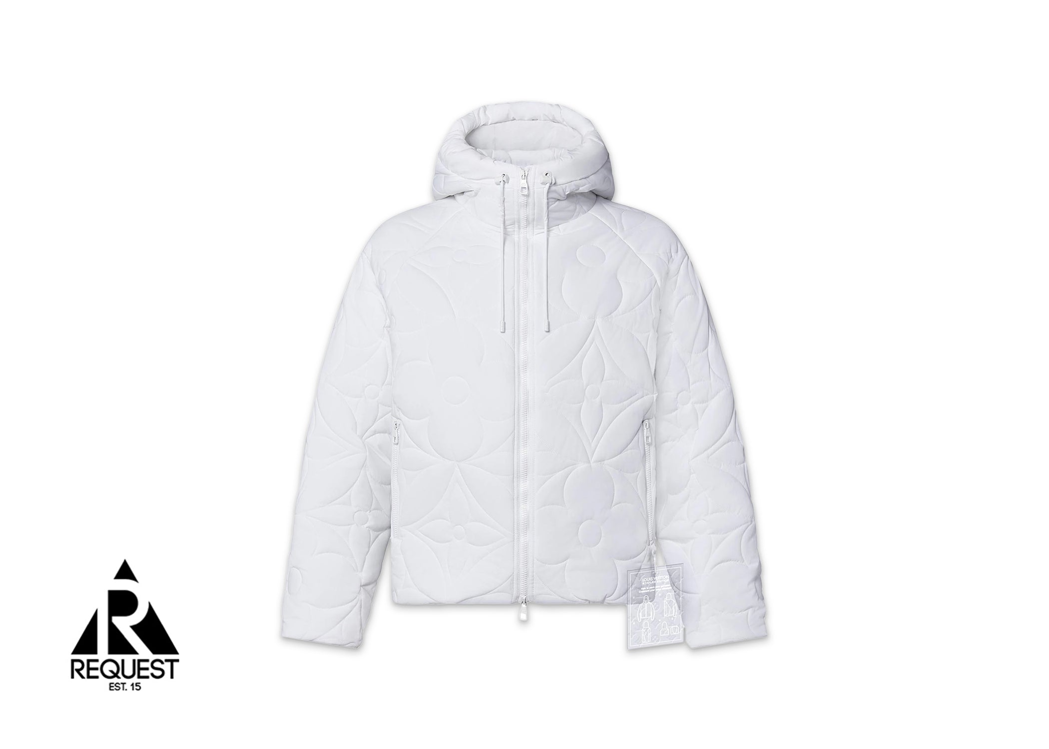 Louis Vuitton LVSE Flower Quilted Hoodie Jacket "White"