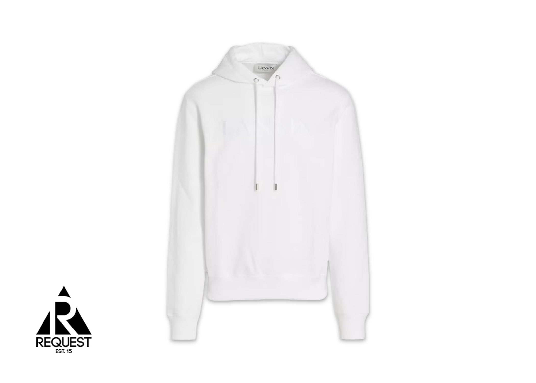 Lanvin Pairs Embroidered Logo Hoodie "White"