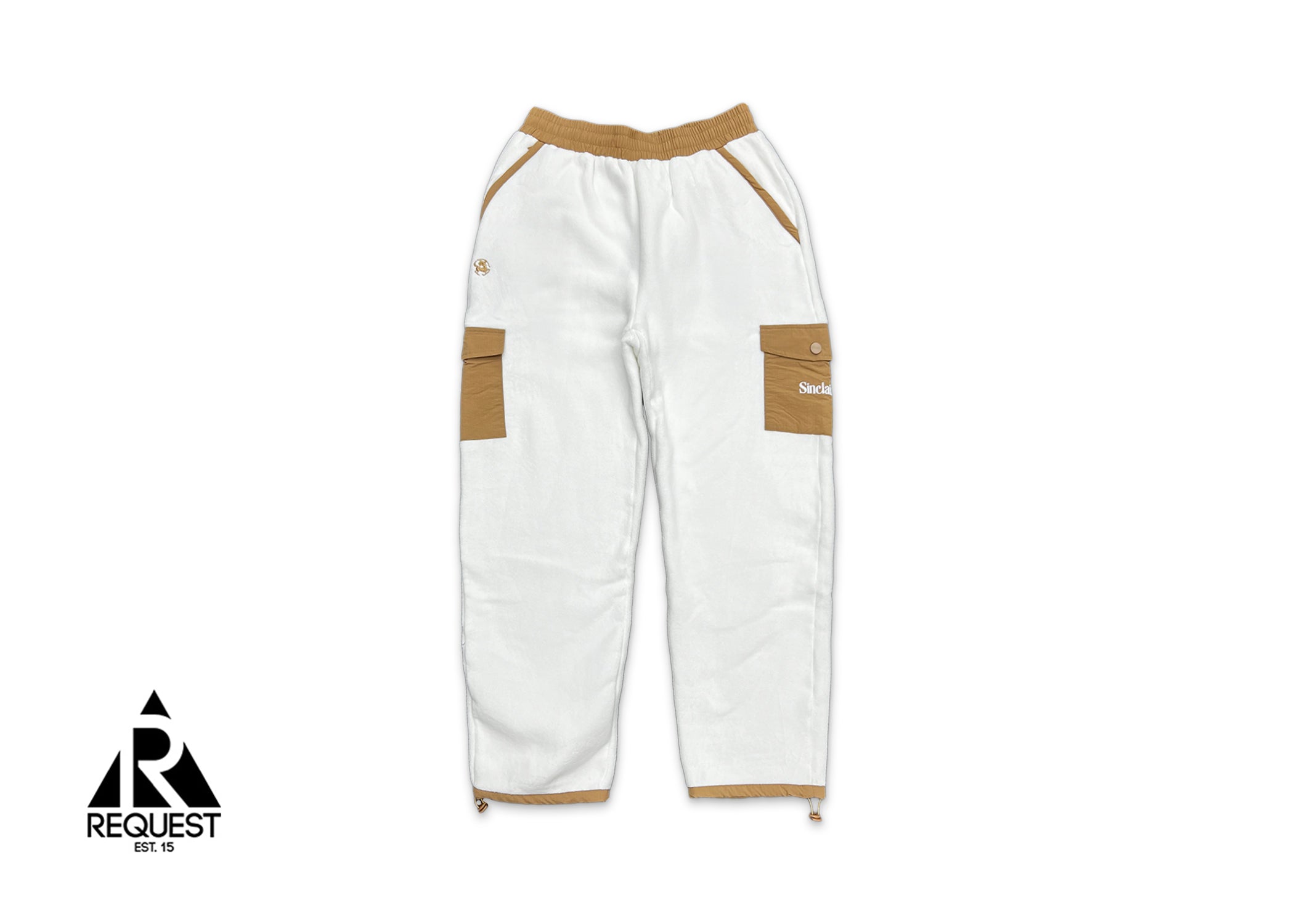 Cargo Pocket Fleece Pants "Off White"