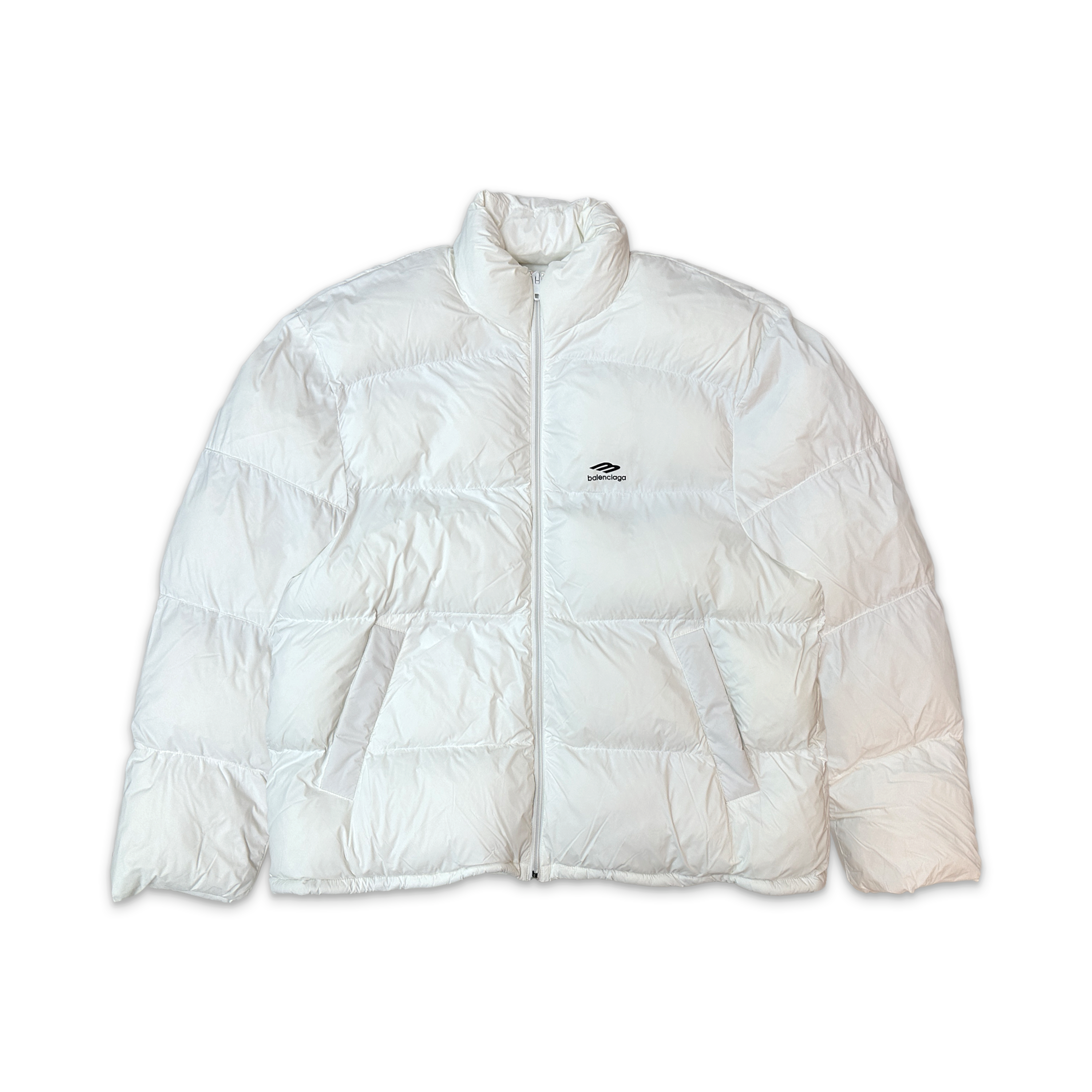 3B Sports Icon Puffer Jacket "White"