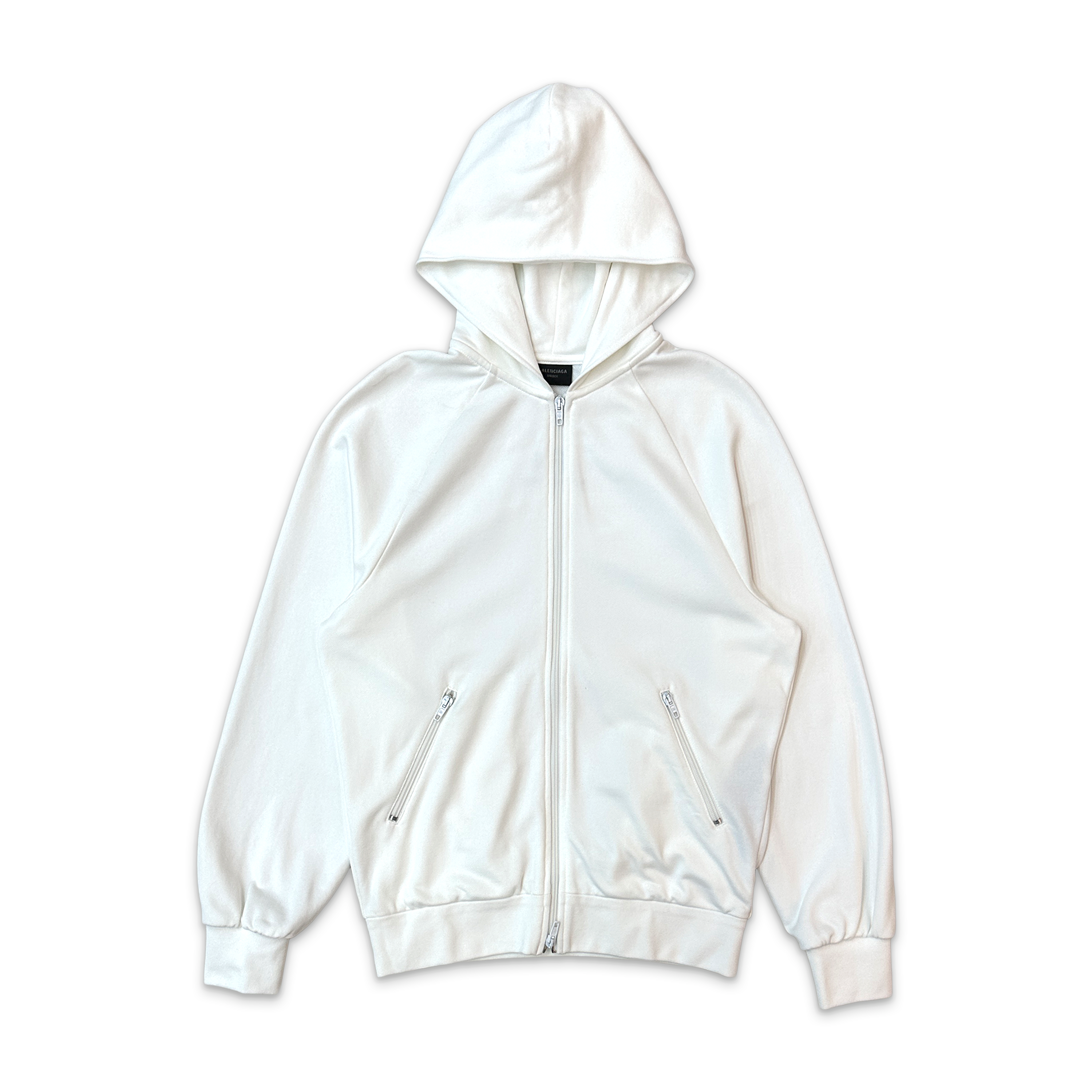 Unity Back Logo Zip-Up Hoodie "White"