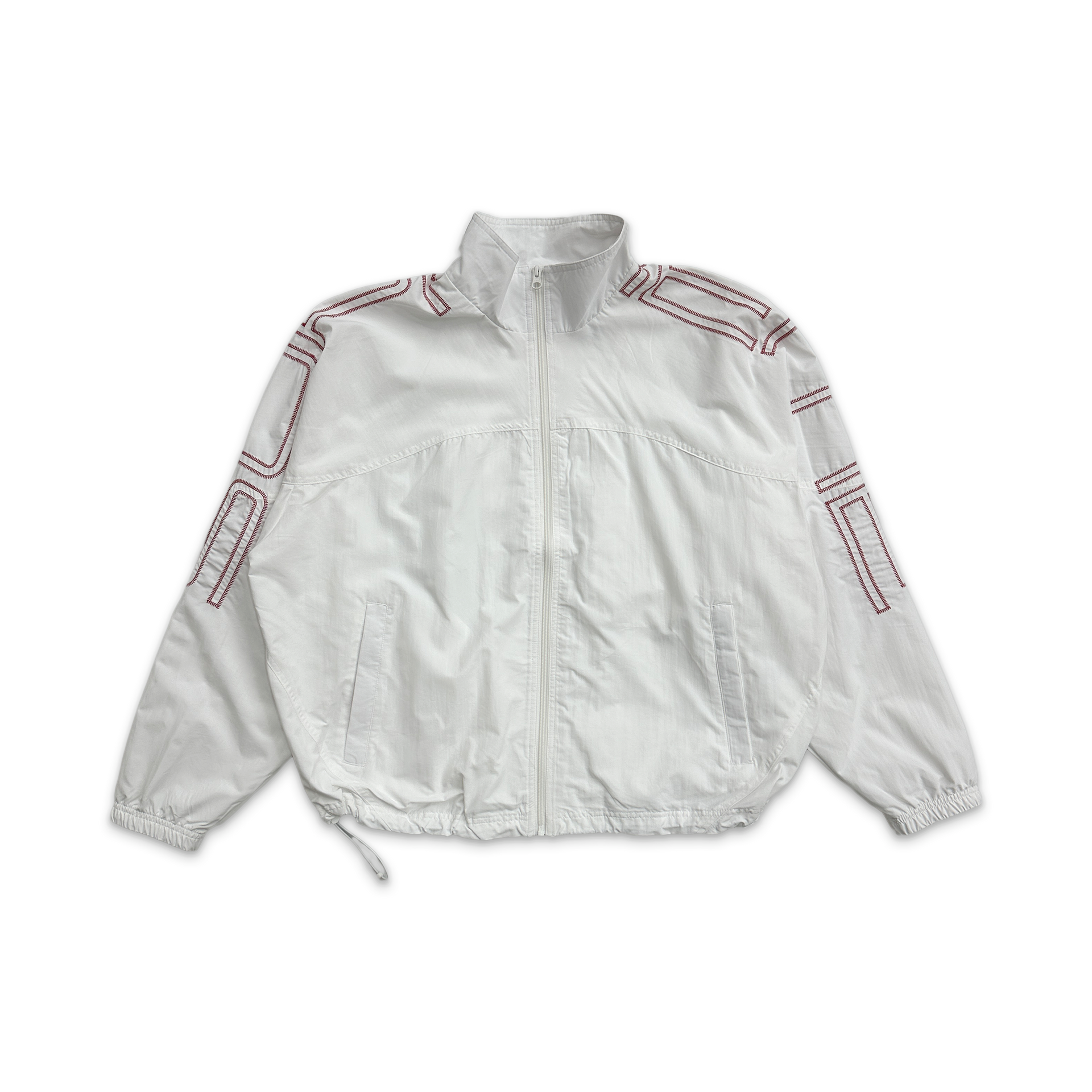 Embroidered Spellout Track Jacket 