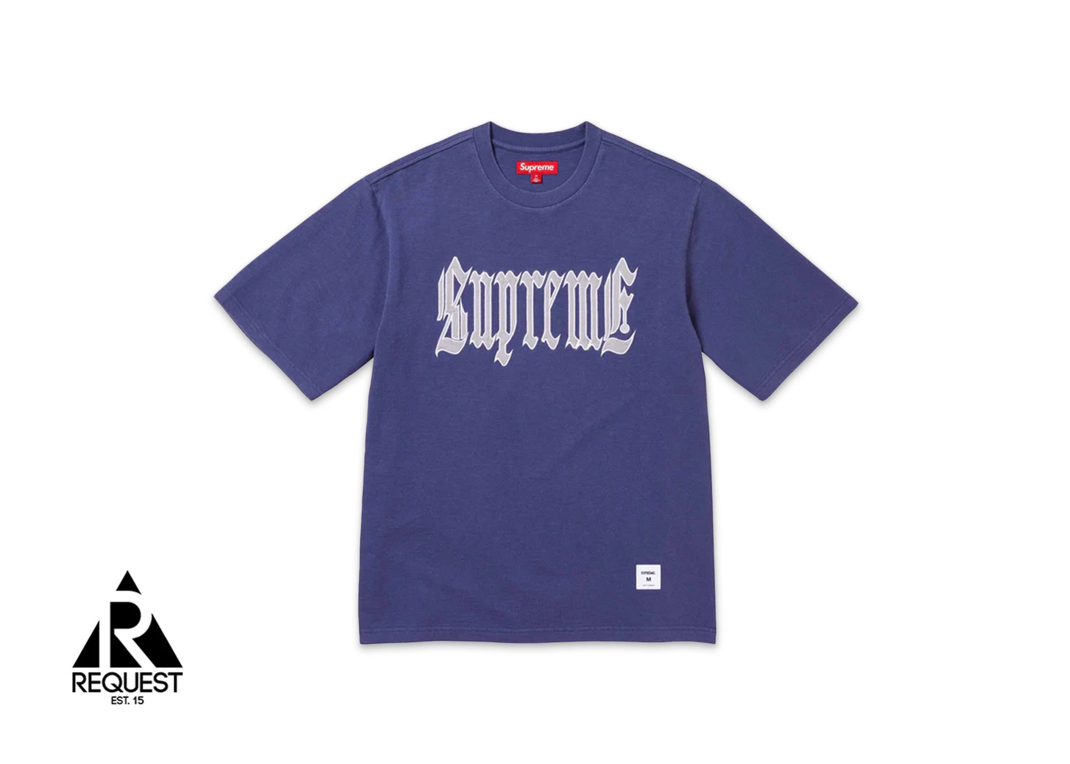 Supreme Old English S/S Top “Washed Navy”