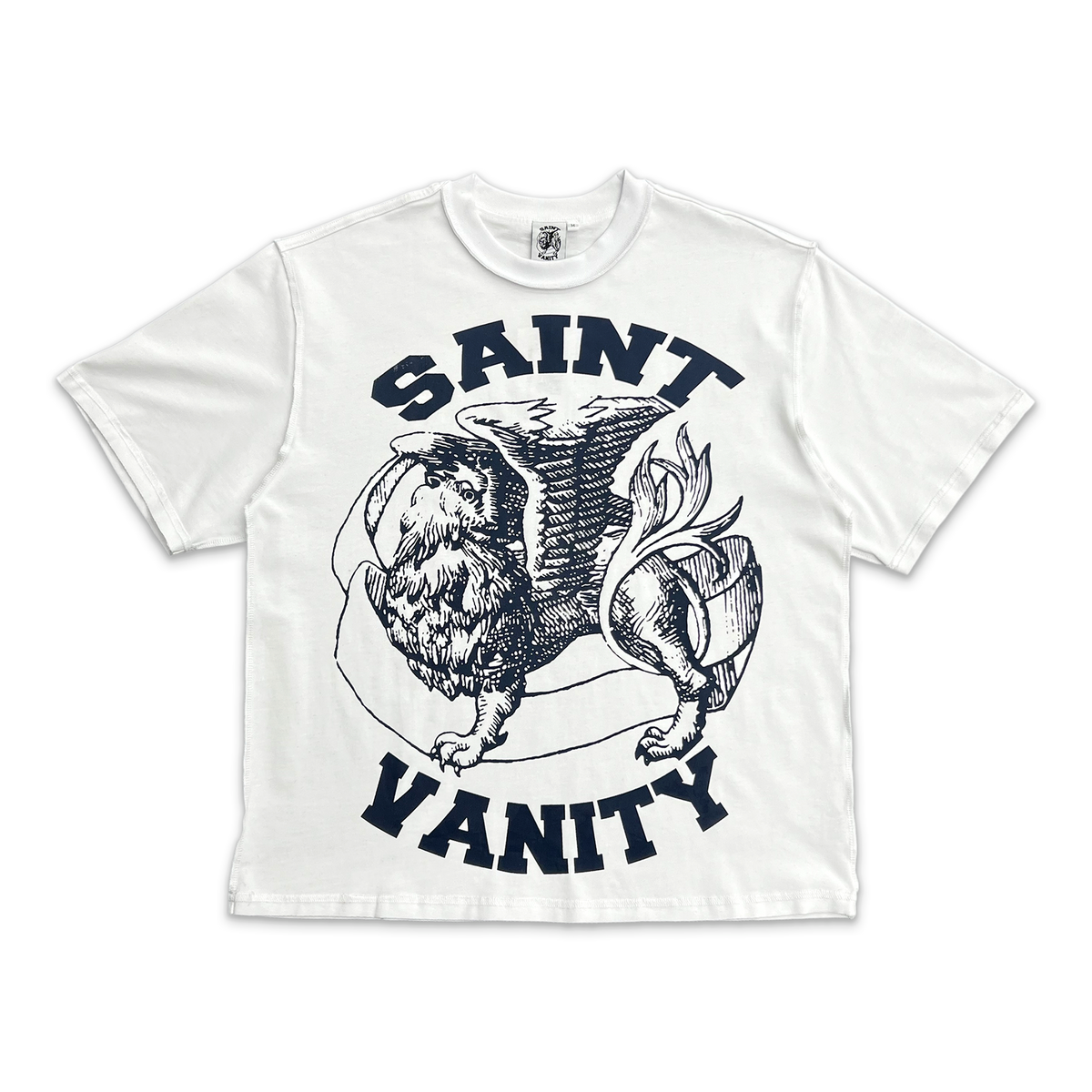 Griffin Tee "White/Navy"