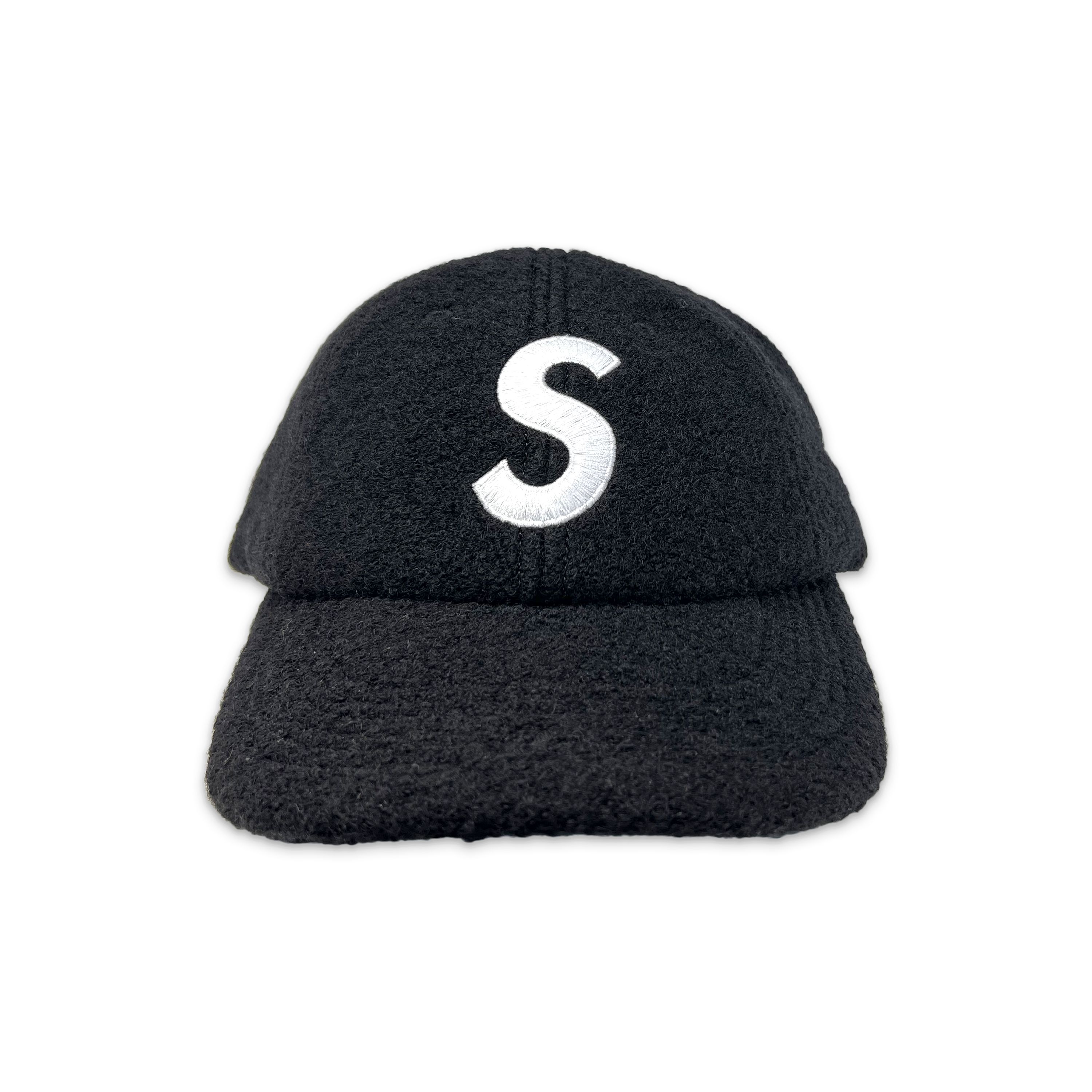 Boiled Wool S Logo 6-Panel Hat "Black"