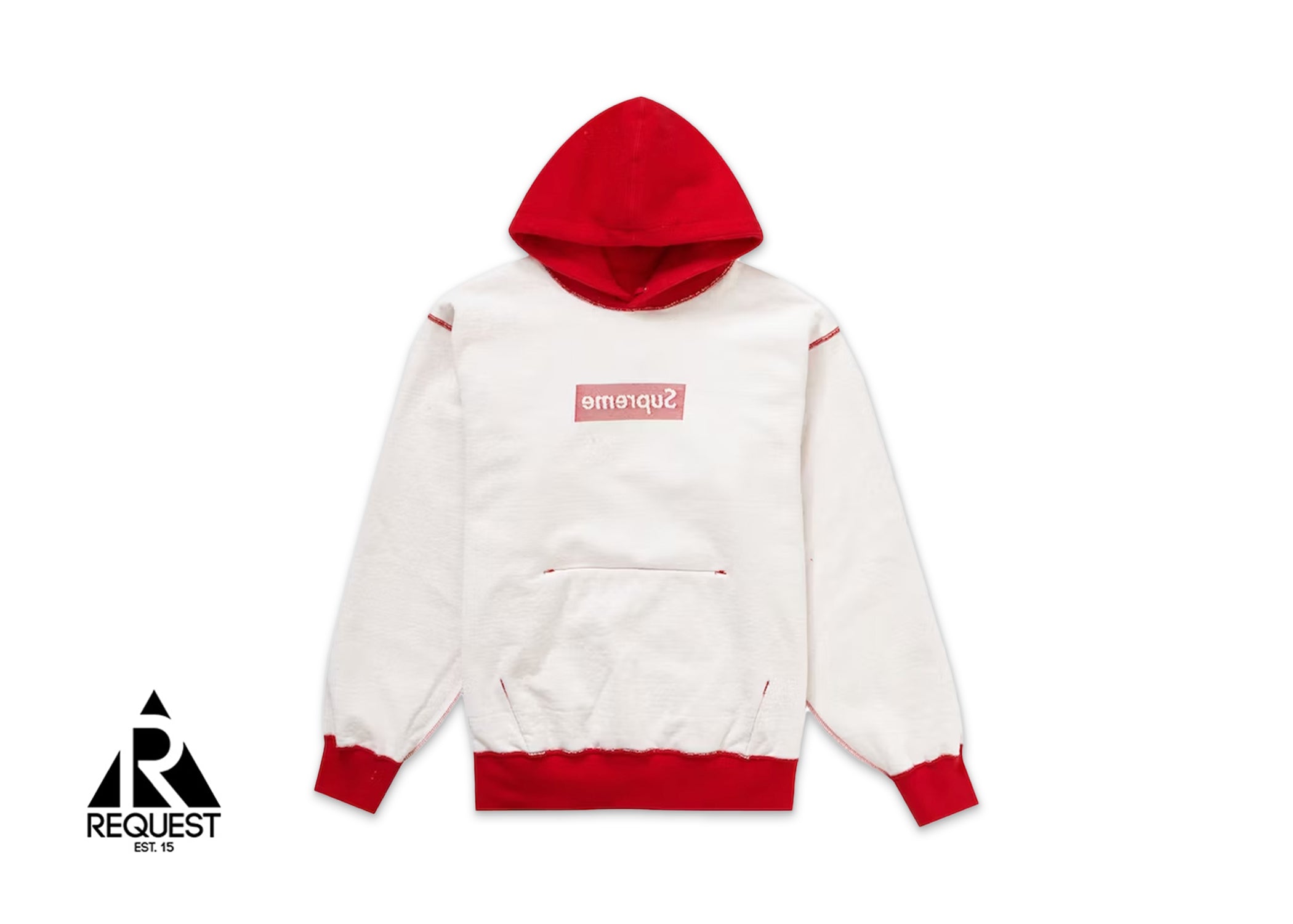 Supreme Inside Out Box Logo Hooded Sweatshirt "Red”