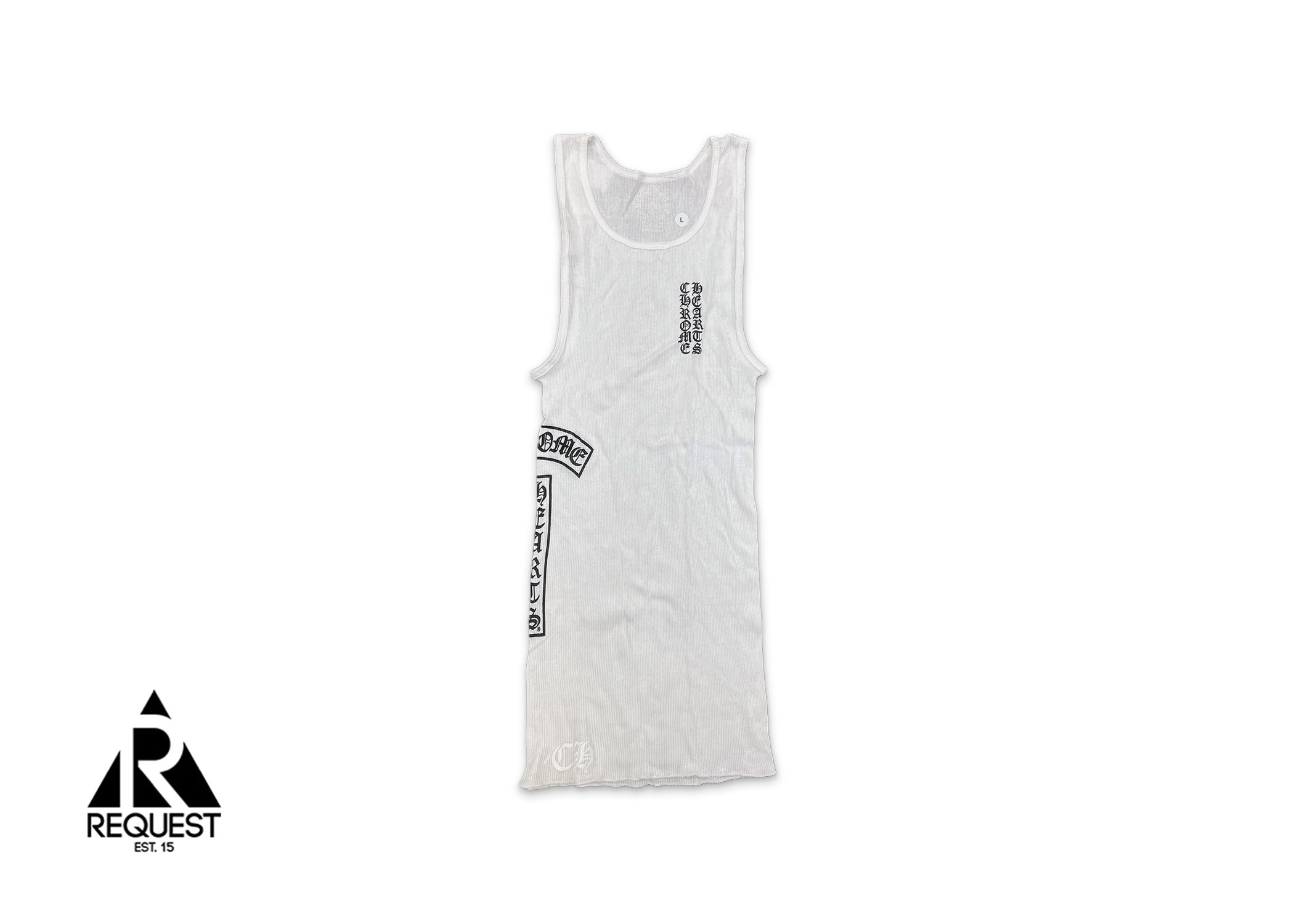 Chrome Hearts Rib Tank Top "White"