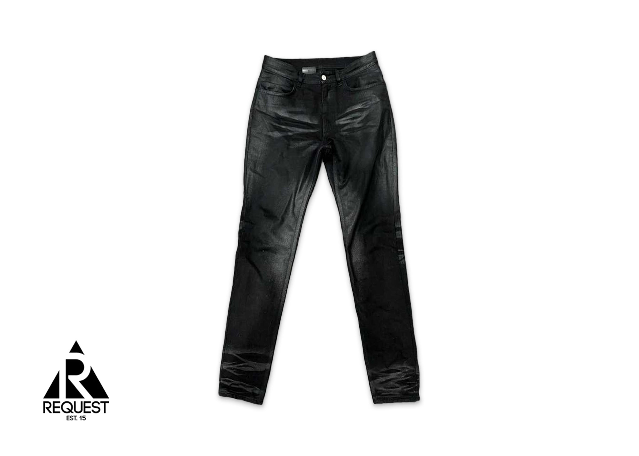 Givenchy MMW Coated Waxed Wash Jeans "Black"