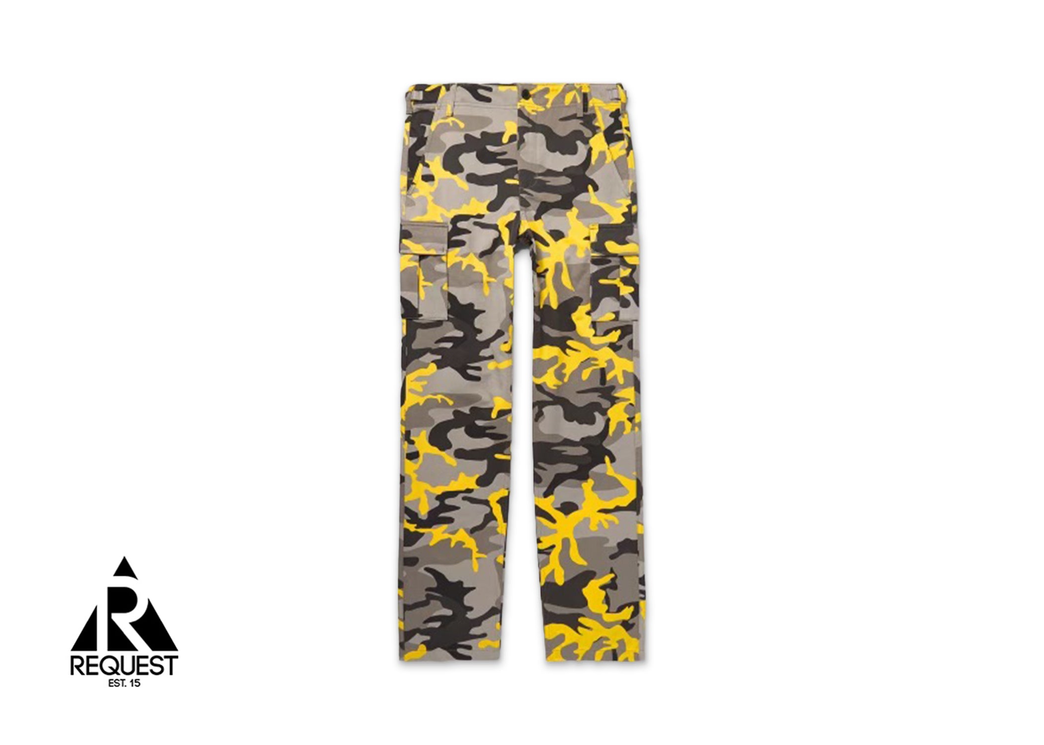 Balenciaga Camouflage Cargo Pants "Yellow/Grey/Black"