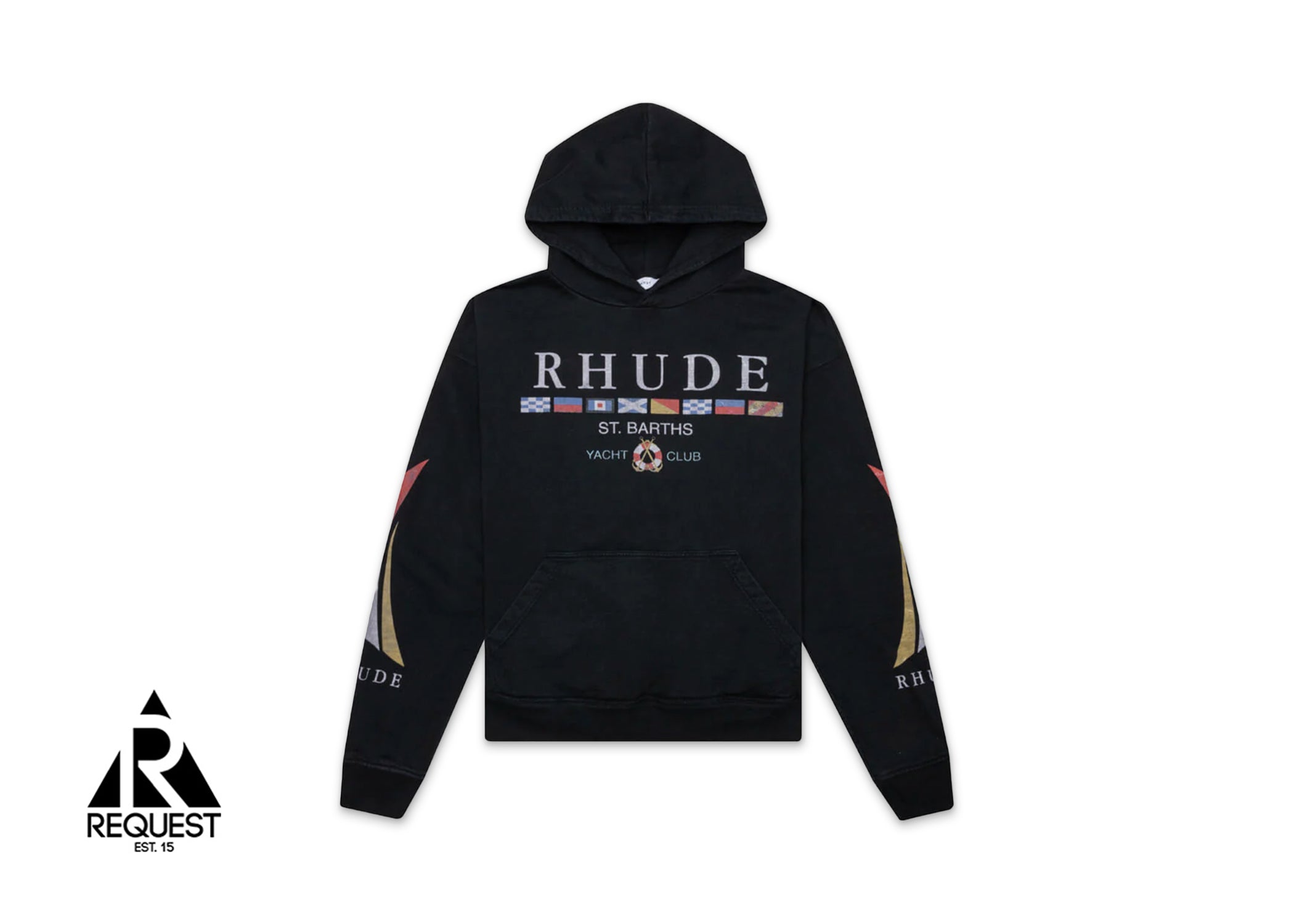 Rhude Yacht Club Hoodie “Vintage Black” | Request