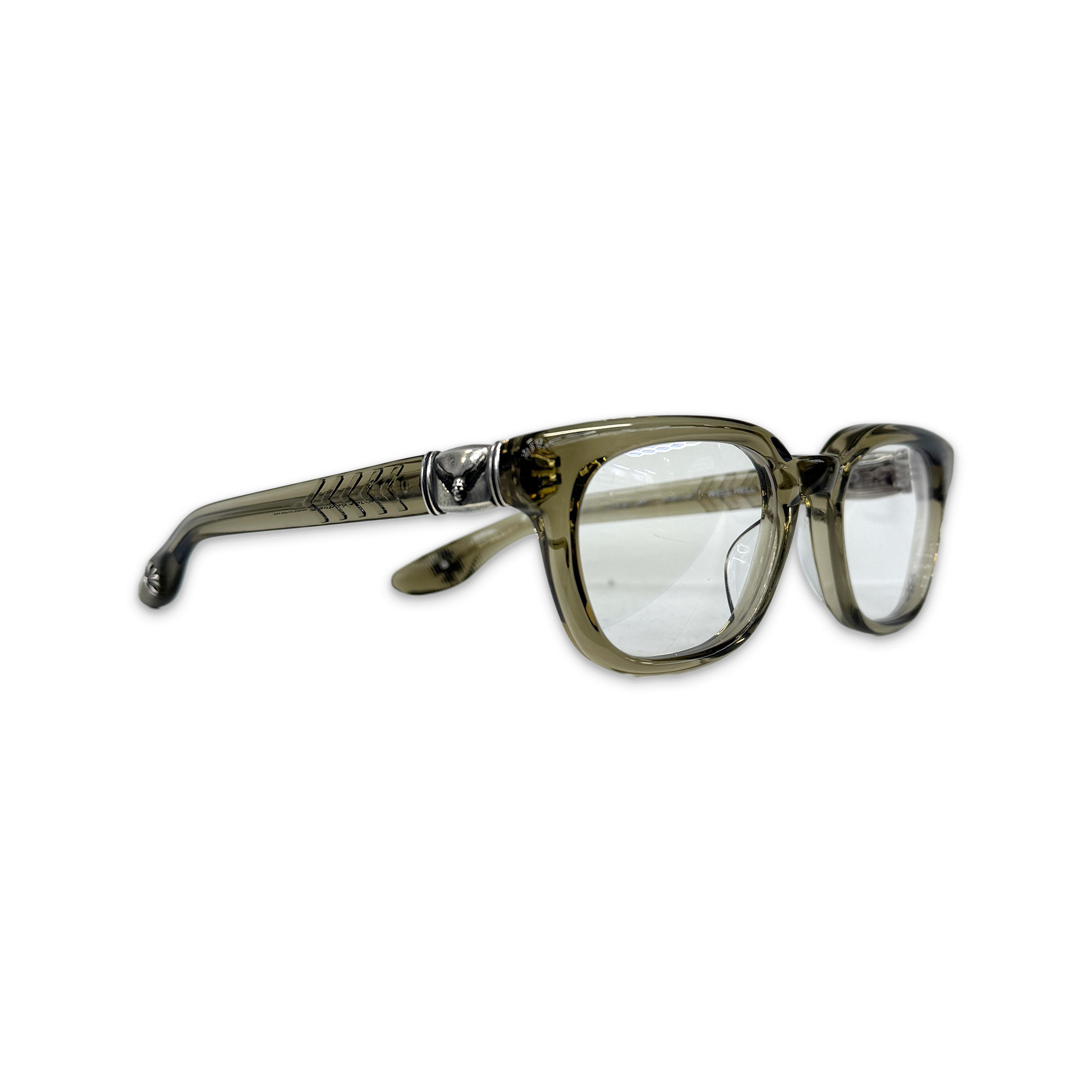 Well Hell Yeah Glasses "Translucent Yellow Silver"