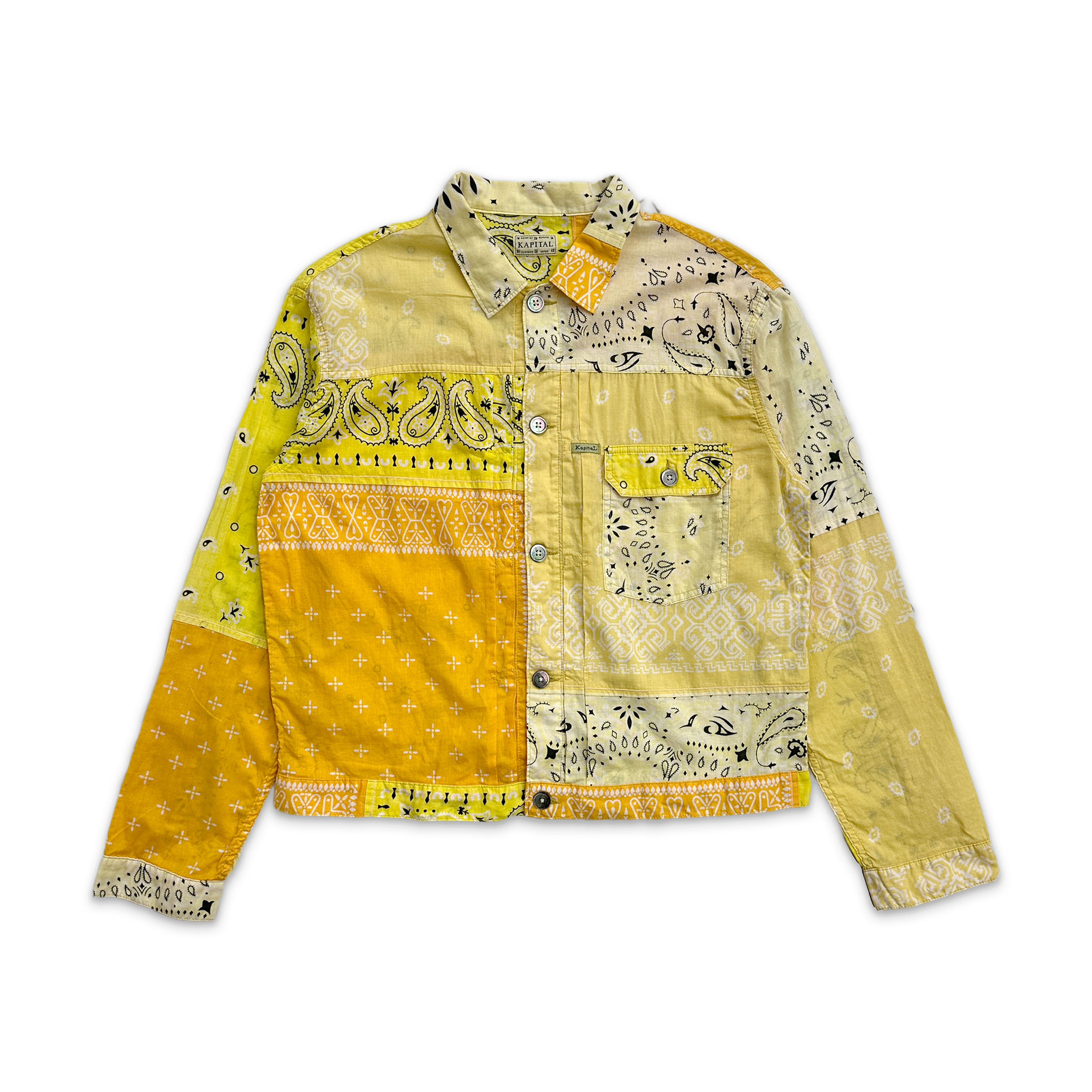 Kapital, Gauze Bandana Patchwork Jacket "Yellow"