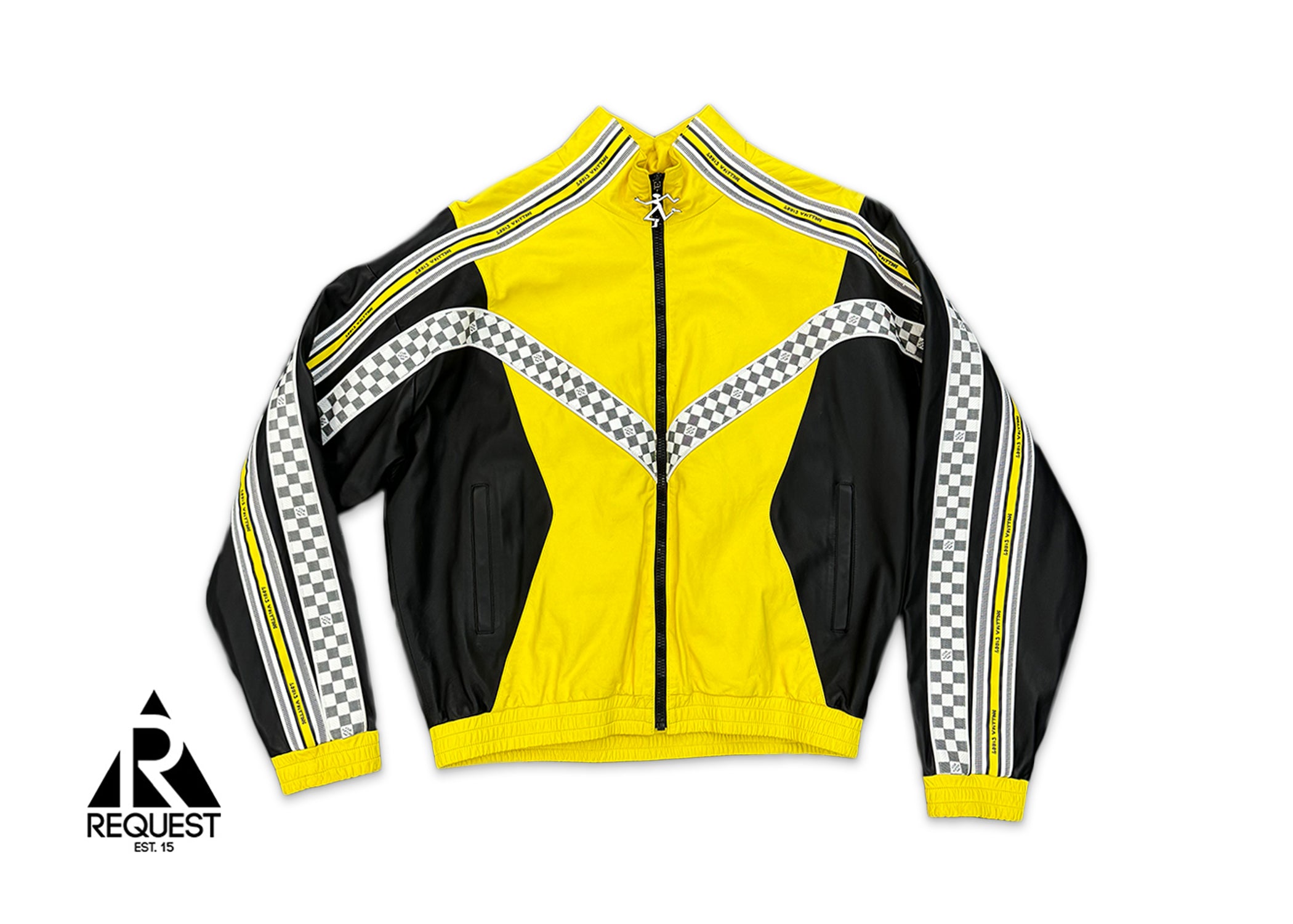 Louis Vuitton Leather Track Jacket "Yellow"