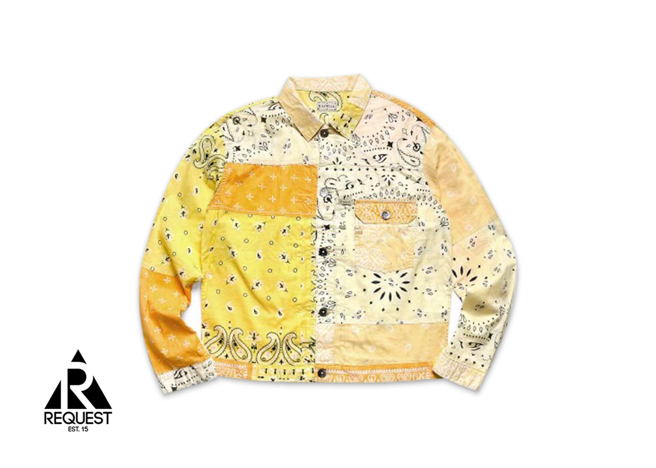 Kapital Gauze Bandana Patchwork Jacket "Yellow"